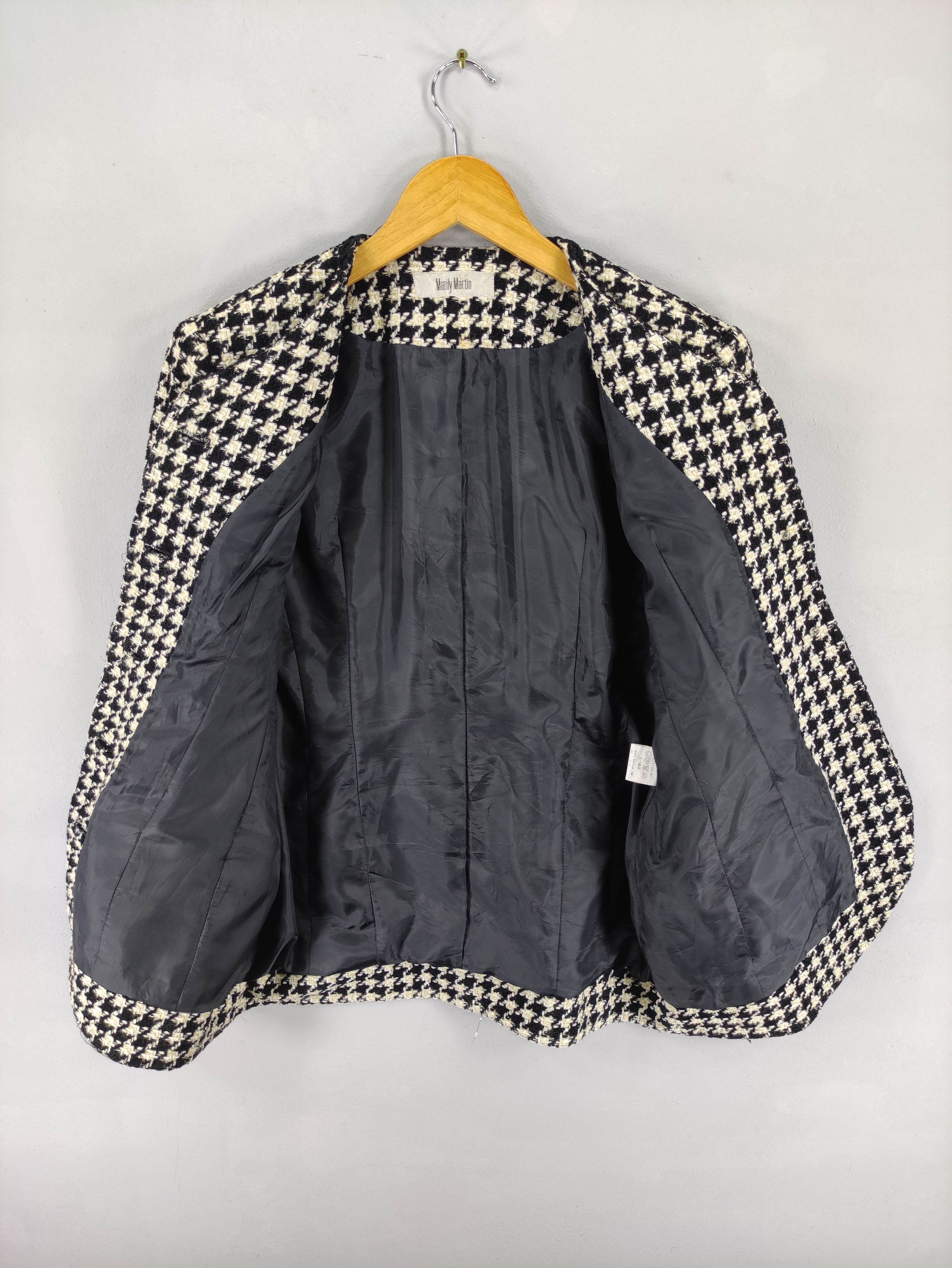 Japanese Brand Vintage Marily Martin Tweed Jacket Size S / US 4 / IT 40 - 4 Thumbnail