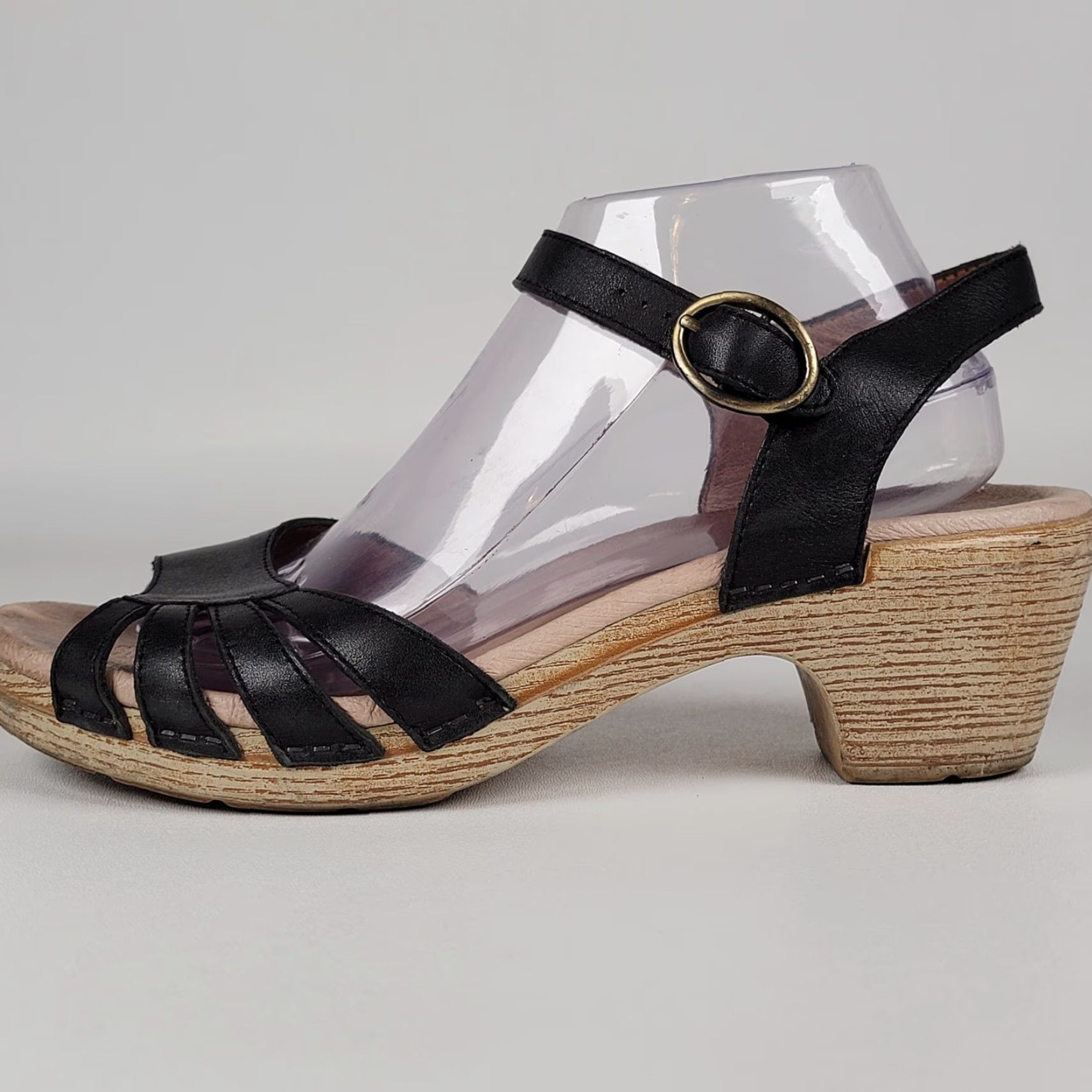 Dansko Dansko Marjory Sandals Black Women's 41 / 10 Casual Travel Party/Cocktail Strappy Buckle Leather Mid Heel Summer Spring Fall Women Shoes Size US 11 / IT 41 - 7 Thumbnail