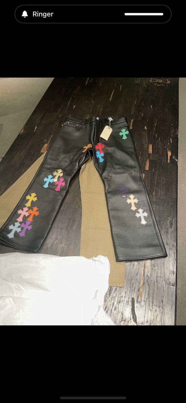 Chrome Hearts leather chrome hearts pants Size US 40 / EU 56 - 18 Thumbnail