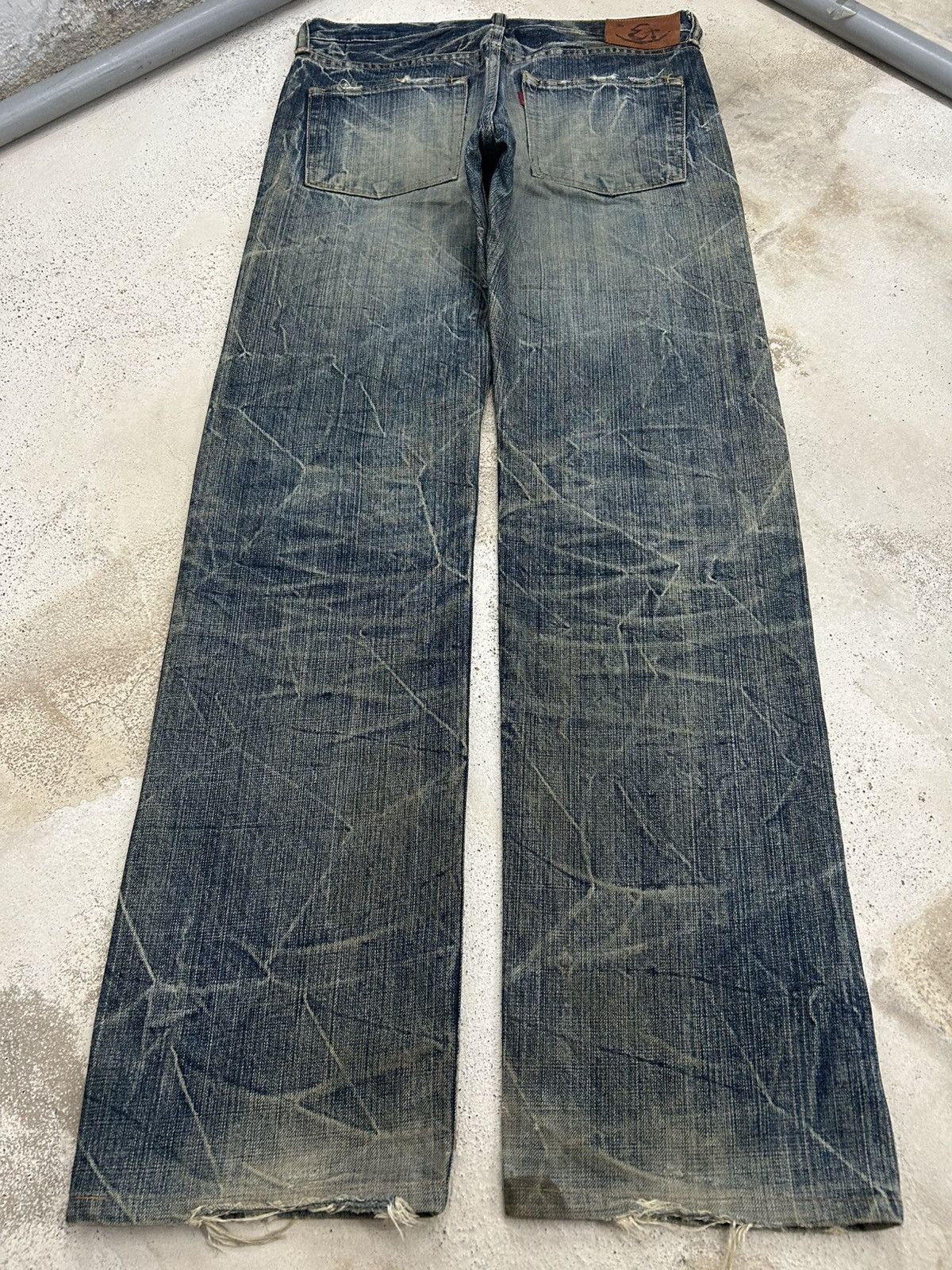 Eternal Eternal Distressed Mud Washed Jean Size US 31 - 2 Thumbnail