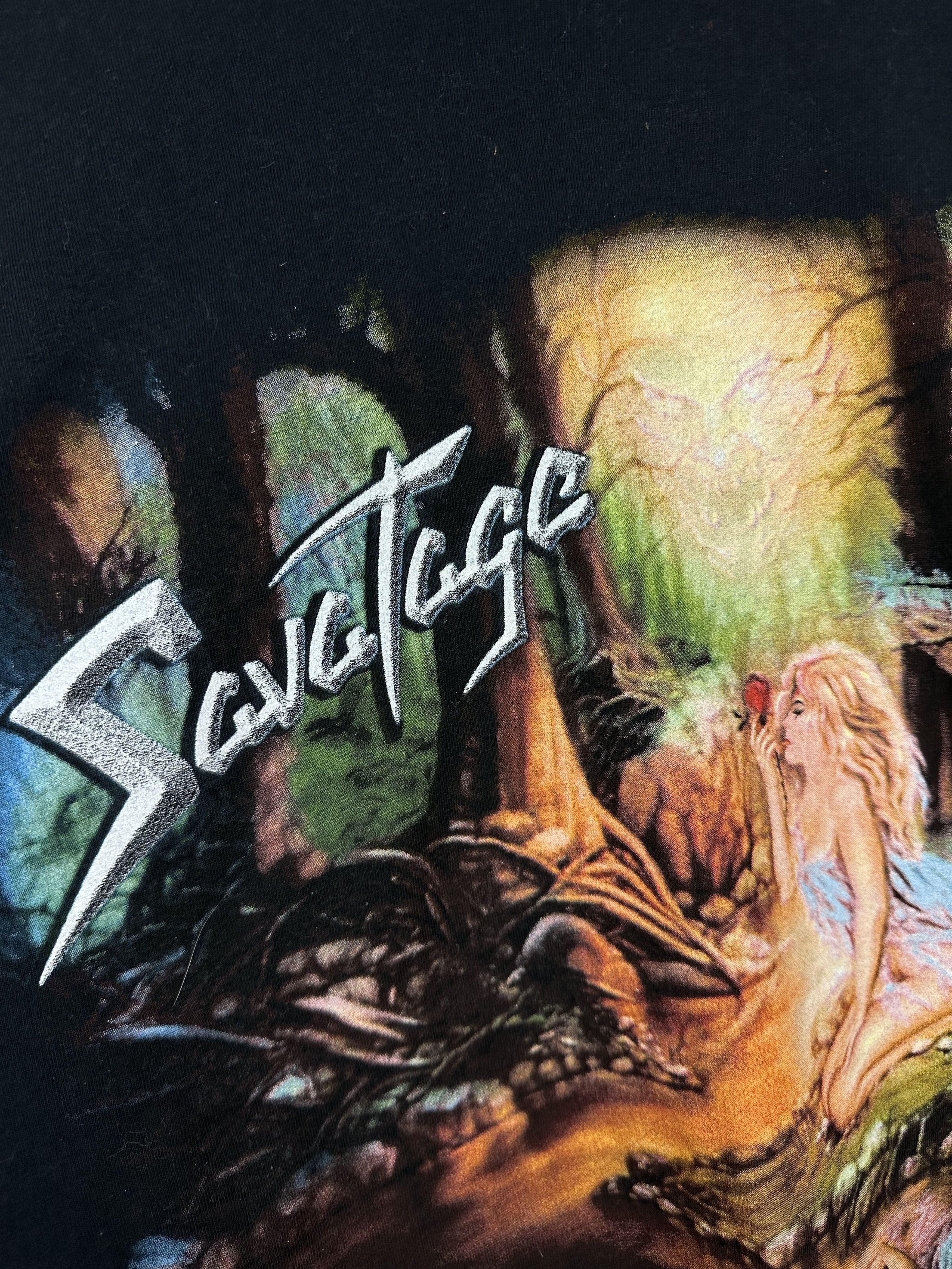 Band Tees × Vintage Vintage 90's Deadstock Savatage Band Shirt Metal Tee Rare Size US L / EU 52-54 / 3 - 7 Thumbnail