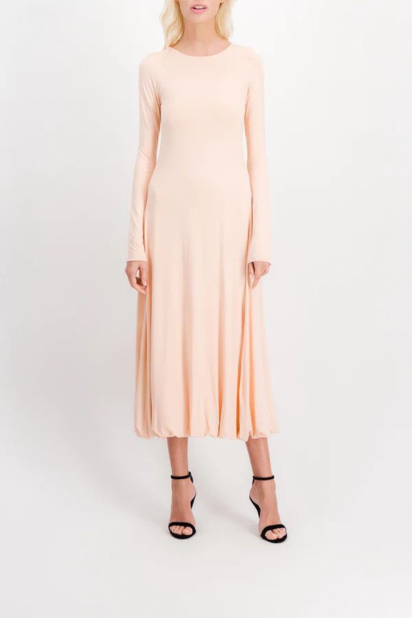 Jil Sander o1y0925 Midi Dress in Light Pink Size M / US 6-8 / IT 42-44 - 1 Thumbnail