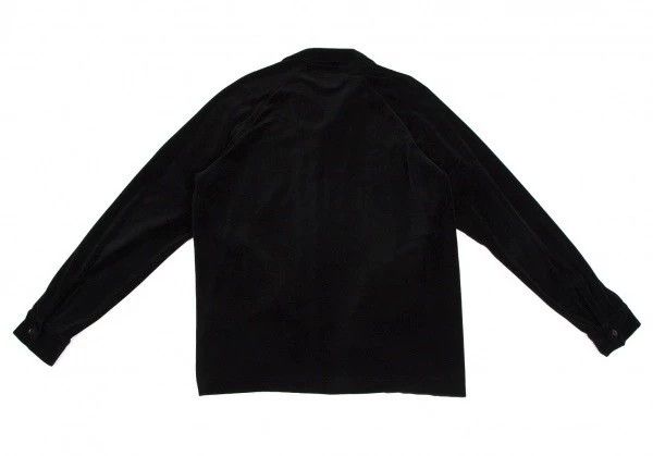 Yohji Yamamoto Yohji Yamamoto Black velvet shirt jacket Size US L / EU 52-54 / 3 - 5 Thumbnail