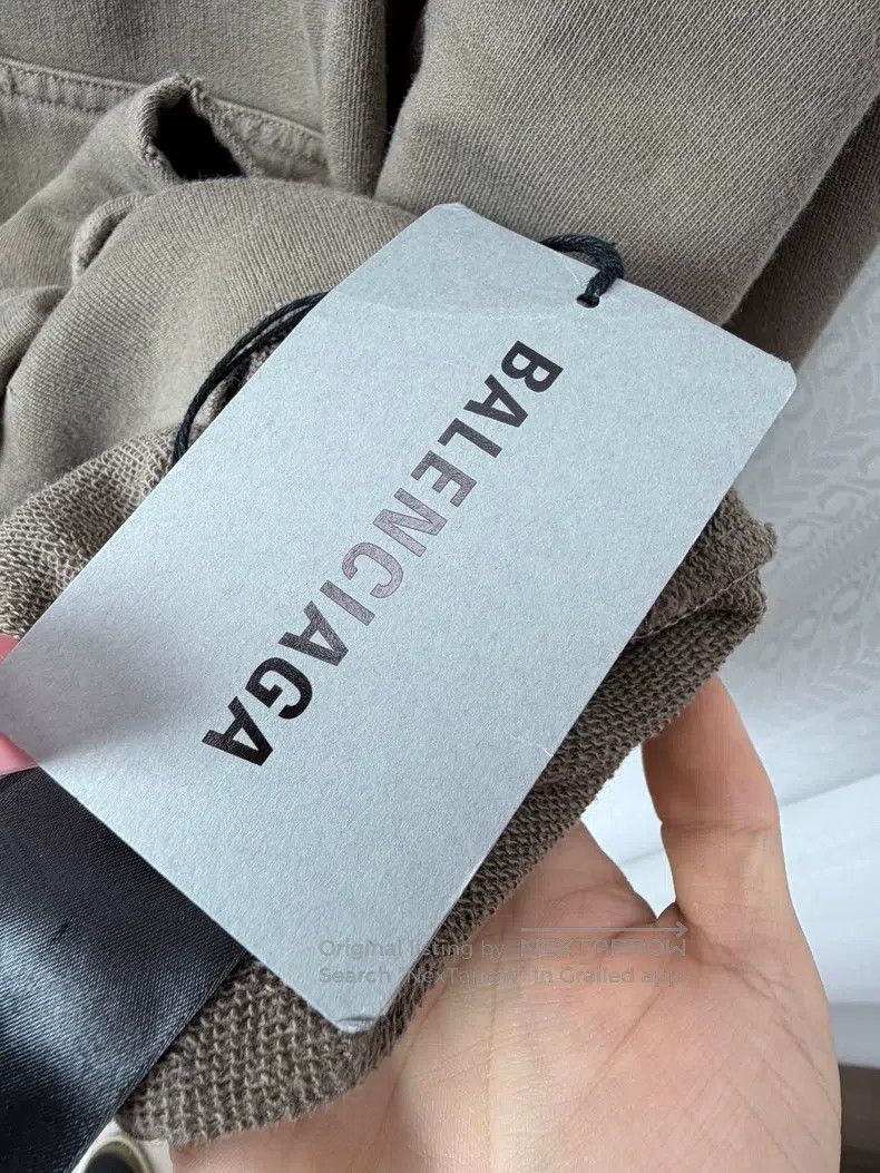 Balenciaga Balenciaga Lightning Crack Pattern Printed Destroyed Hoodi Size US S / EU 44-46 / 1 - 5 Thumbnail