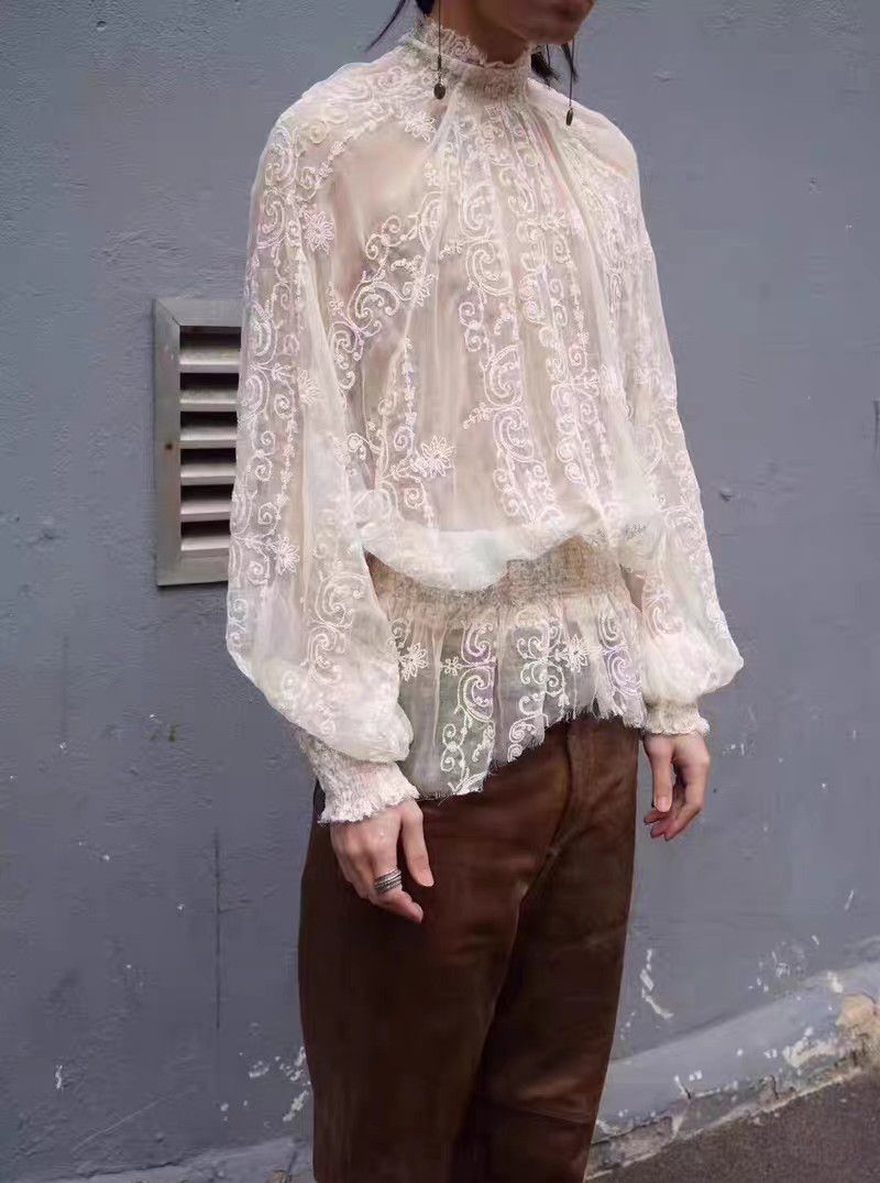 Ann Demeulemeester Ann Demeulemeester lace blouse Size S / US 4 / IT 40 - 7 Thumbnail