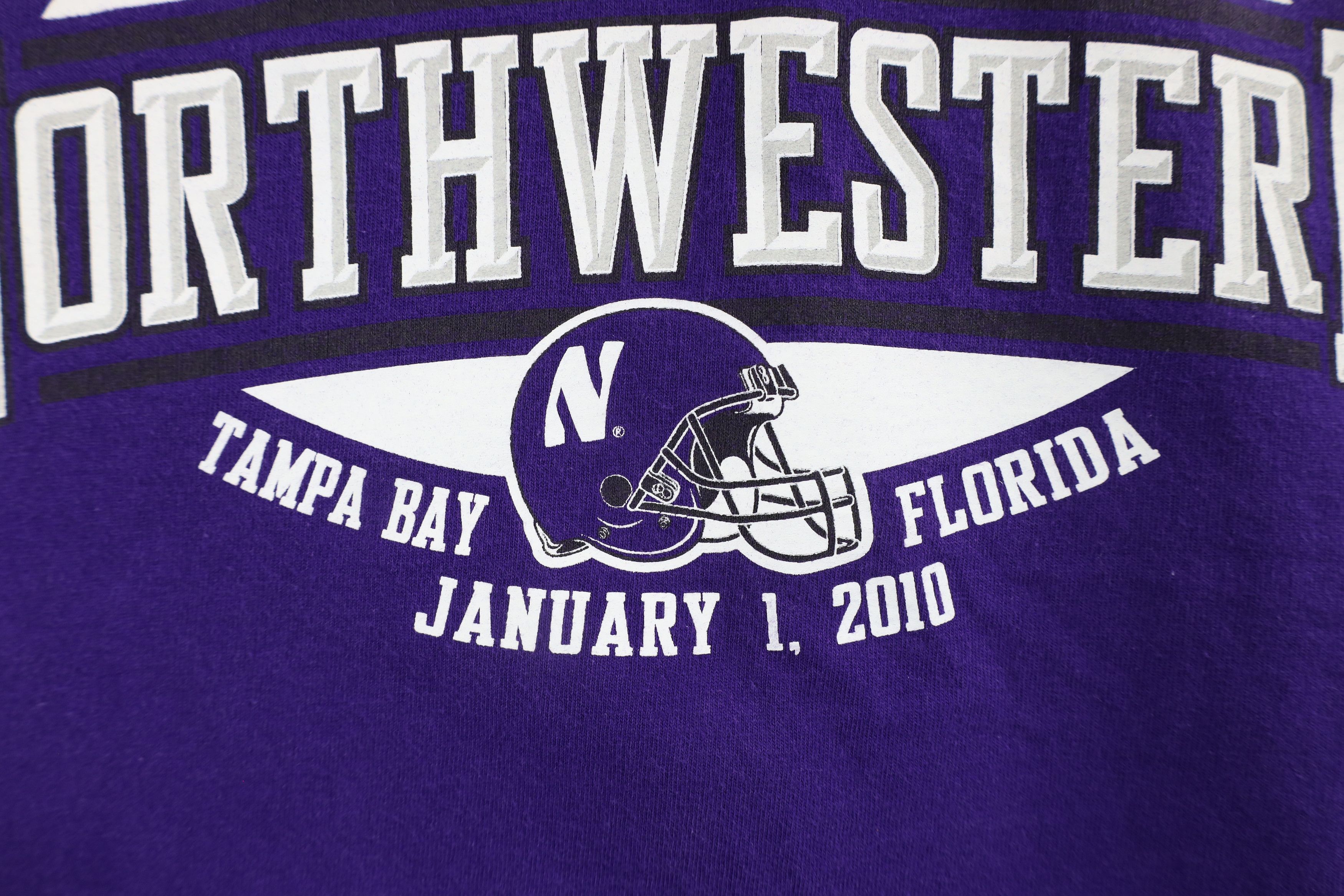Adidas × Vintage Adidas Outback Bowl Northwestern University Football T-Shirt Size US S / EU 44-46 / 1 - 6 Thumbnail
