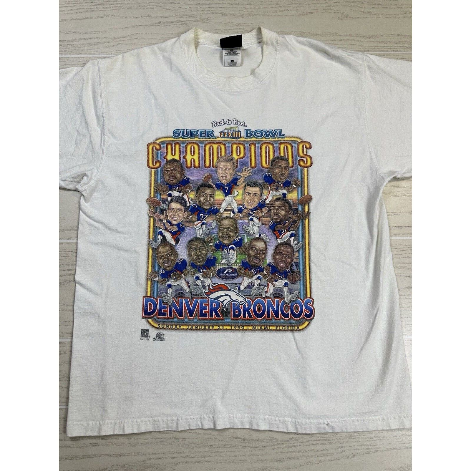 NFL × Pro Player Vintage Denver Broncos Super Bowl Caricature Shirt Size US L / EU 52-54 / 3 - 2 Thumbnail