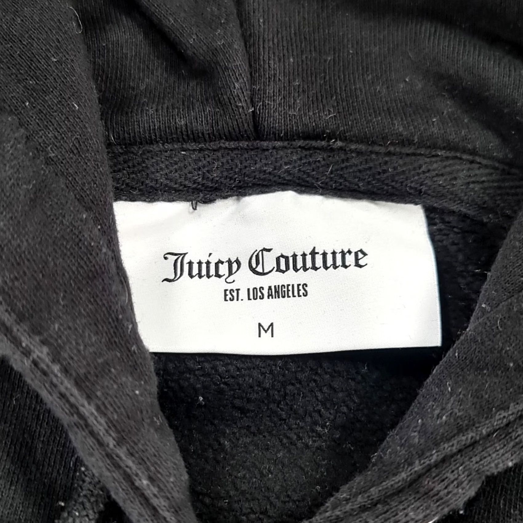 Juicy Couture Juicy Couture Womens Fleece Tracksuit Set - Medium Black Casual Activewear Size M / US 6-8 / IT 42-44 - 4 Thumbnail