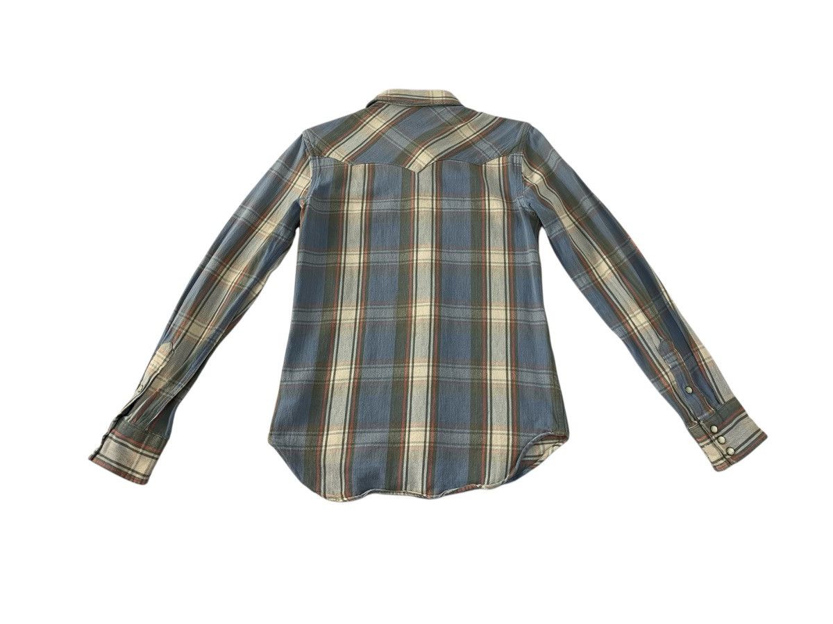 RRL Ralph Lauren RRL Ralph Lauren Flannel Checked Western Shirt Snap Button Size US S / EU 44-46 / 1 - 2 Thumbnail
