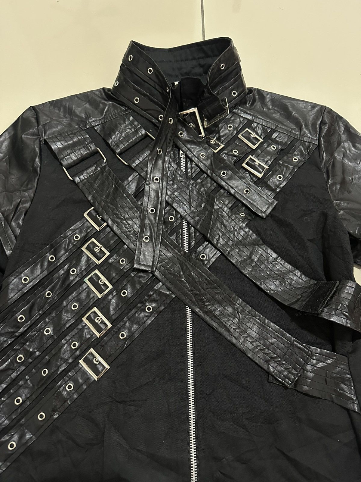 Metal Punk Rave Bondages Steampunk Jacket Cropped top Stlye