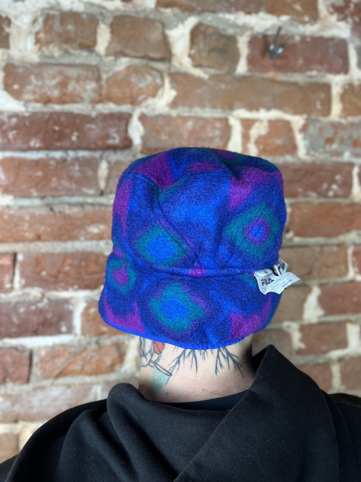 Fila 🎿Fila 90s vintage double-sided fleece trapper ski hat cap Size ONE SIZE - 3 Thumbnail