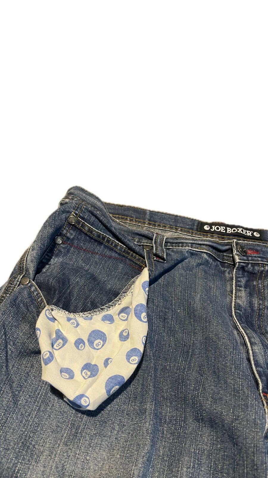 Ecko Unltd. × JNCO × Joe Boxer CRAZY Y2K Joe Boxer Baggy Jeans Size US 36 / EU 52 - 2 Thumbnail