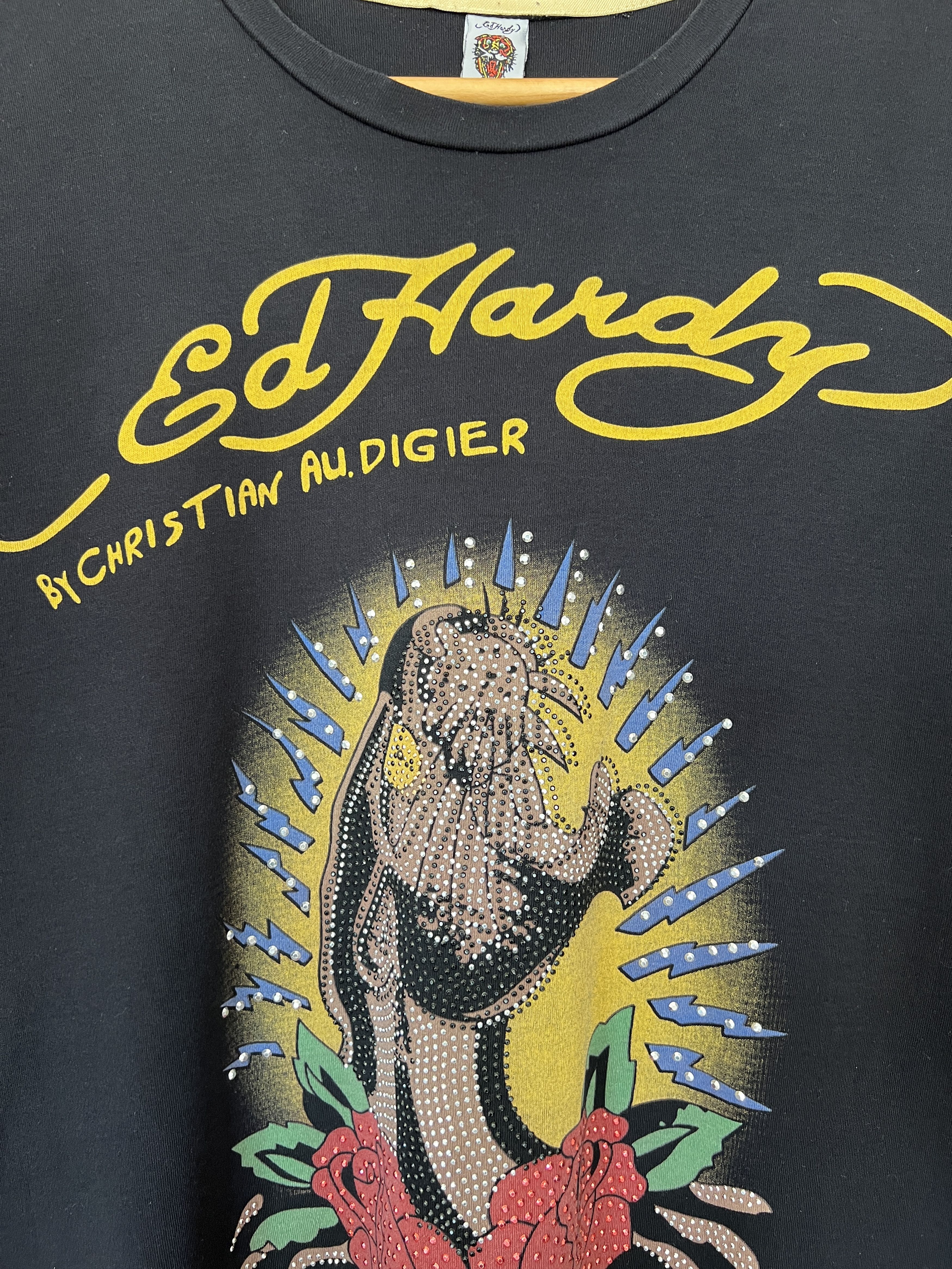 Christian Audigier Ed Hardy Vintage Y2K Christian Audigier Skull Tattoo Tee Size US XL / EU 56 / 4 - 4 Thumbnail