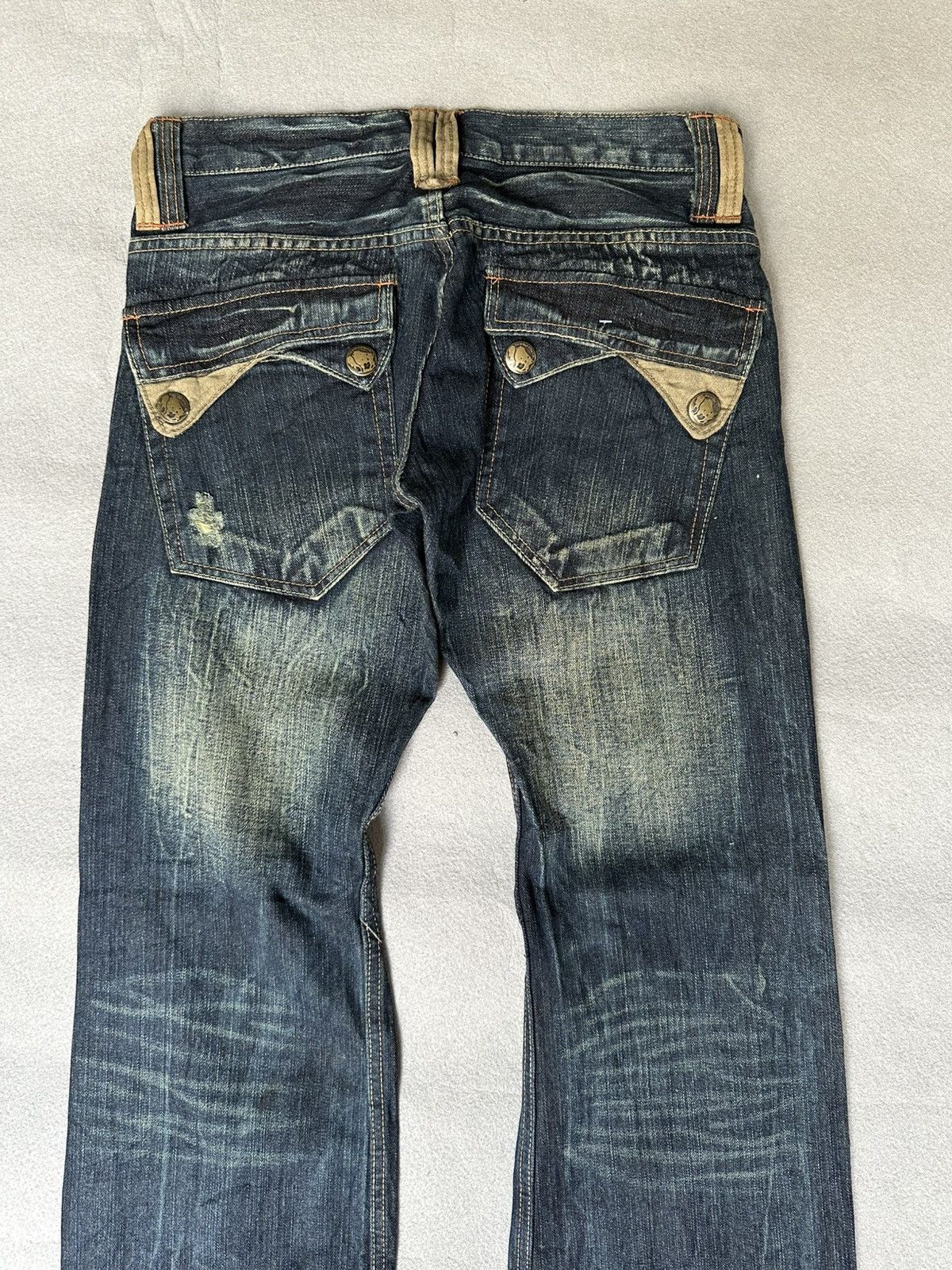 Japanese Brand FLARE Root Three Design Denim Size US 30 / EU 46 - 12 Thumbnail