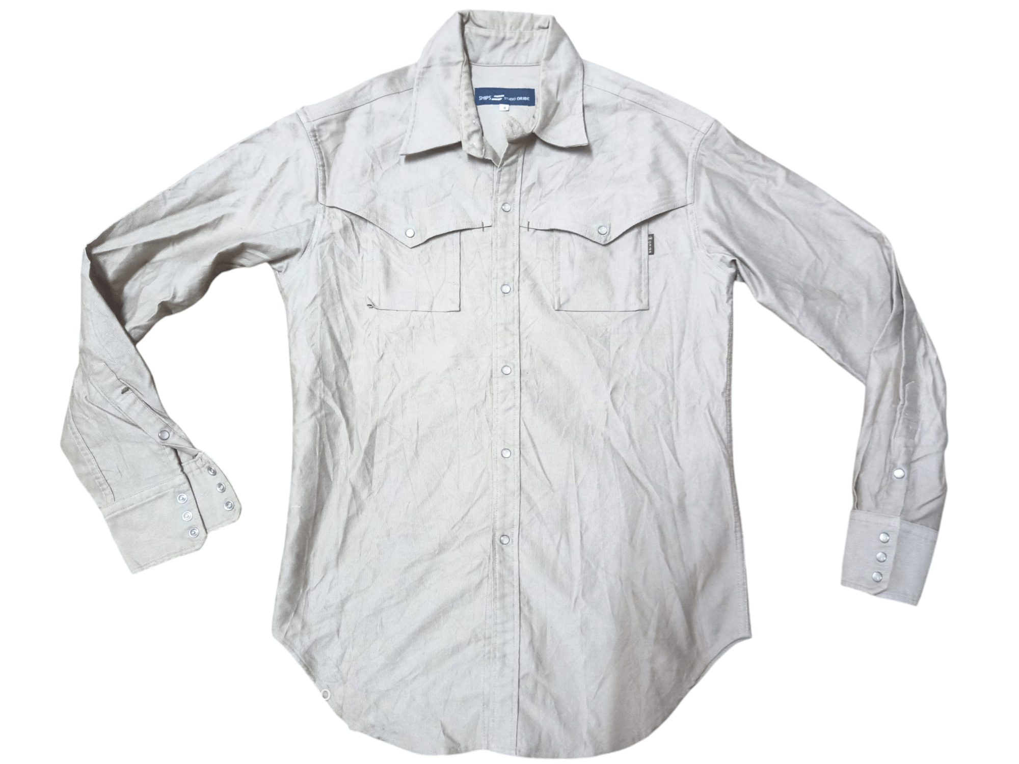 Japanese Brand Cootie Productions Brown Moleskin Western Shirt