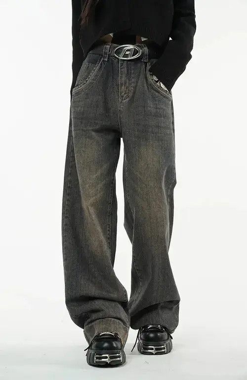 Designer × Jean Washed Baggy Jeans Size 25" / US 0 / IT 36 - 1 Thumbnail
