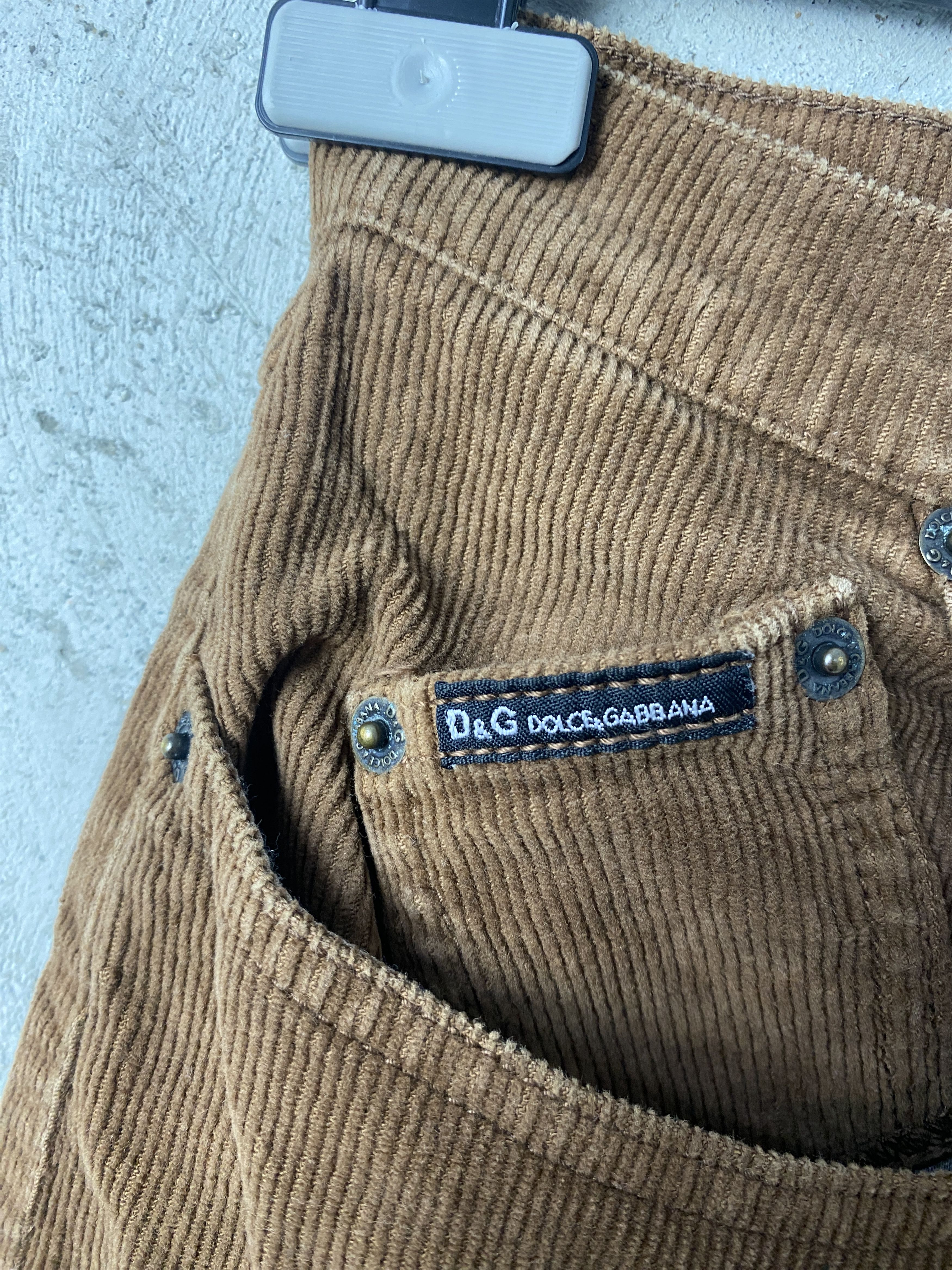 Dolce & Gabbana Dolce & Gabbana vintage corduroy pants y2k Size 27" / US 4 / IT 40 - 3 Thumbnail