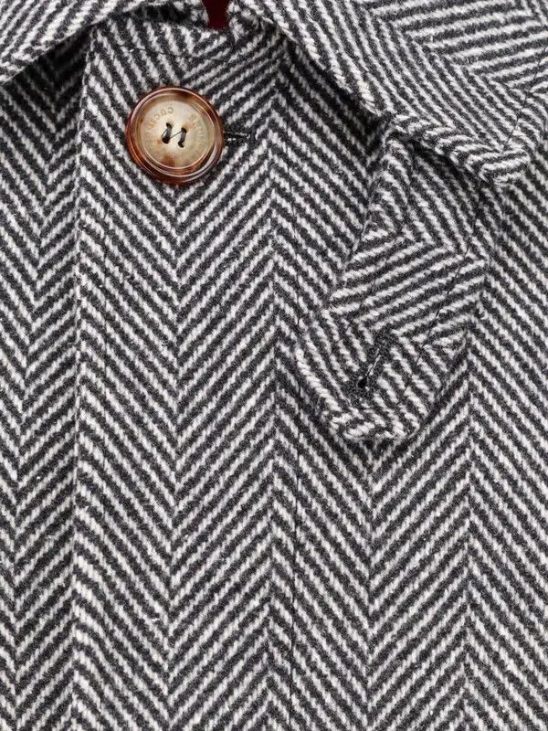Brunello Cucinelli o1w1db10326 Cashmere Blend Coat in Grey Size US M / EU 48-50 / 2 - 5 Thumbnail