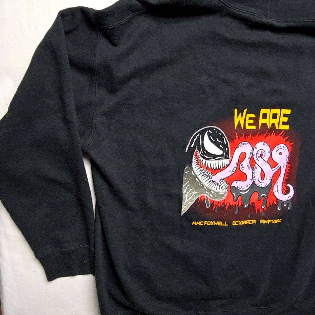 Other Navy Venom We Are 389 Hoodie Graphic Black 2XL Sweatshirt Size US XXL / EU 58 / 5 - 4 Thumbnail