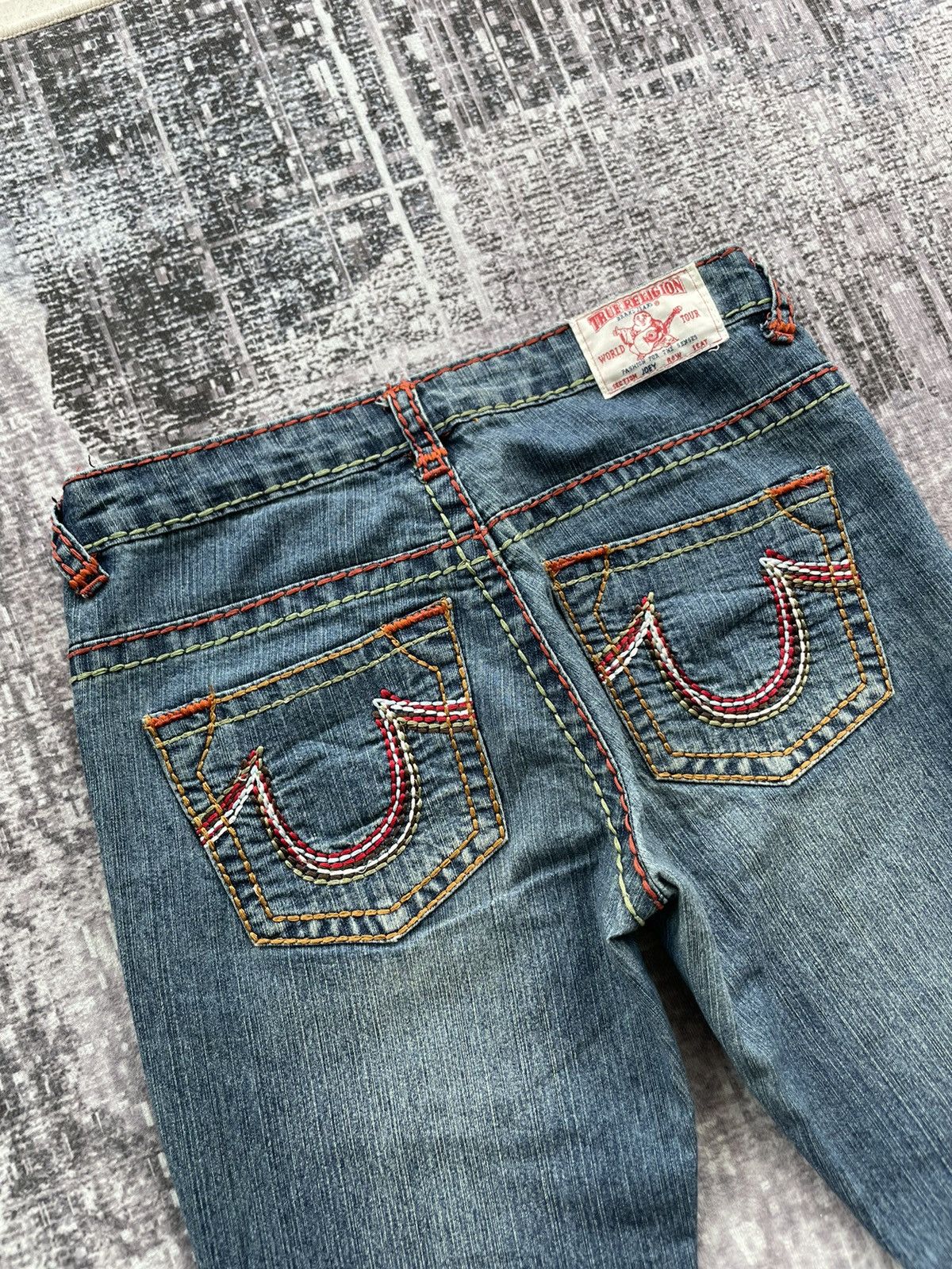 True Religion TRUE RELIGION RICKY SUPER QT MULTI COLOUR DOUBLE STITCH Size US 28 / EU 44 - 4 Thumbnail
