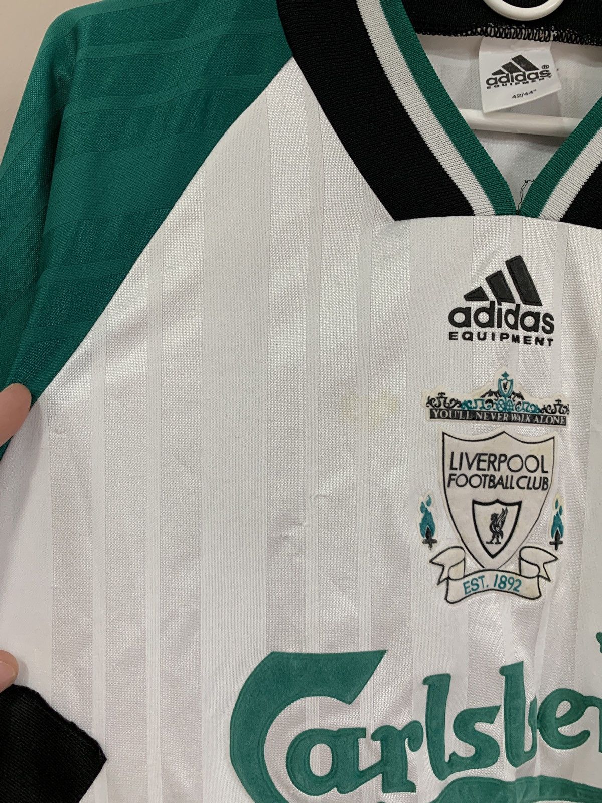 Adidas Liverpool 1993 Away Football Shirt Adidas Vintage Soccer #23 Size US M / EU 48-50 / 2 - 6 Thumbnail