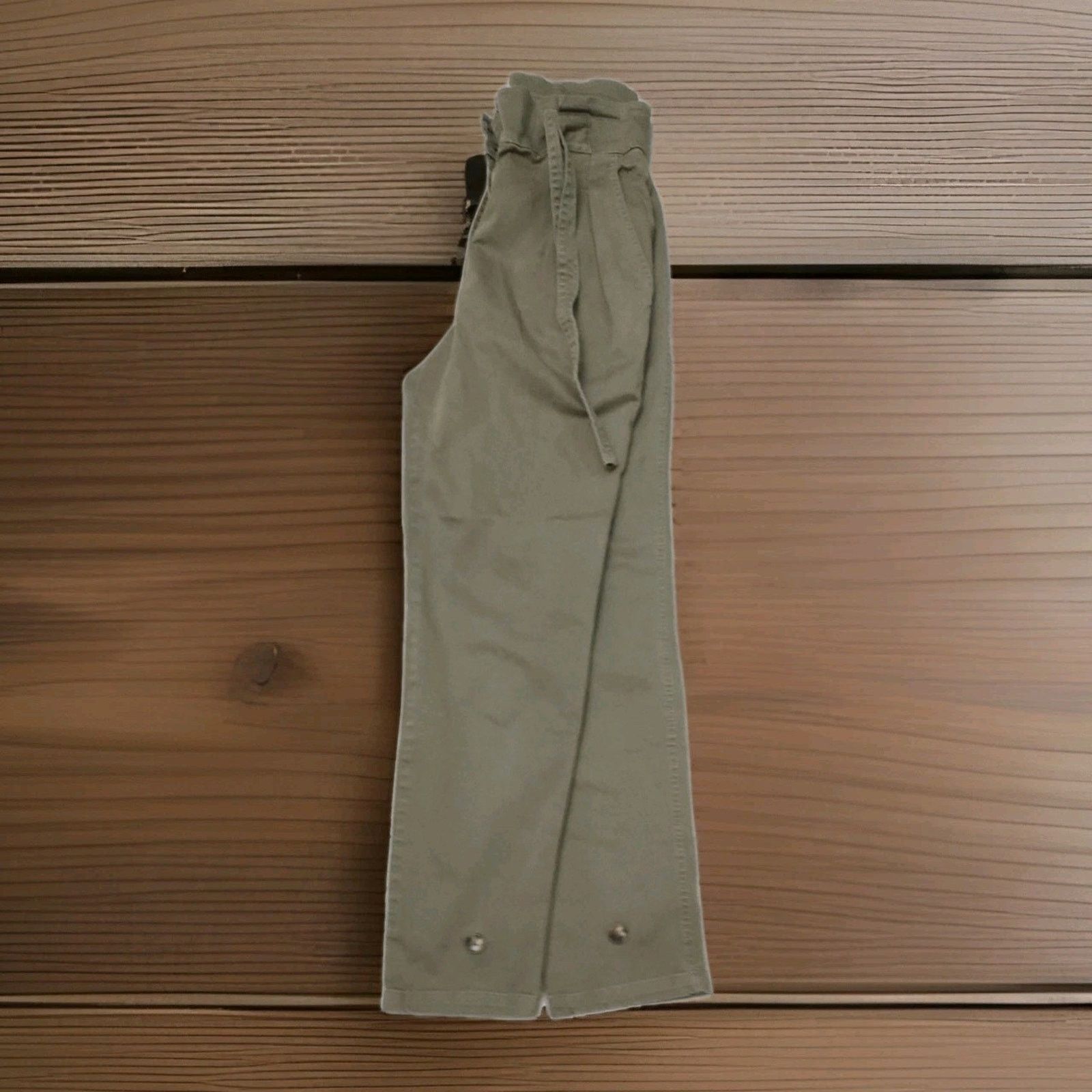 A.L.C. A.L.C. High Rise Tie Waist Light Army Pants Size 6 Size 28" / US 6 / IT 42 - 3 Thumbnail
