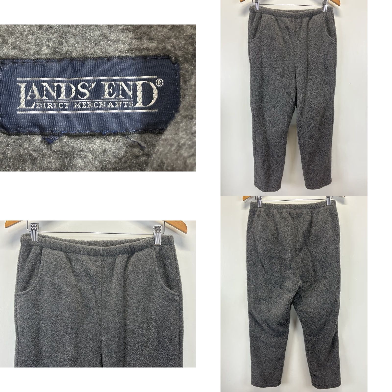 Lands' End VINTAGE Lands' End Fleece Outfit Set Vest & Pants 2-Piece Gray Women Adult Regular Size Chest 23" Inseam 26" Waist 28" 1990s Size 28" / US 6 / IT 42 - 8 Thumbnail