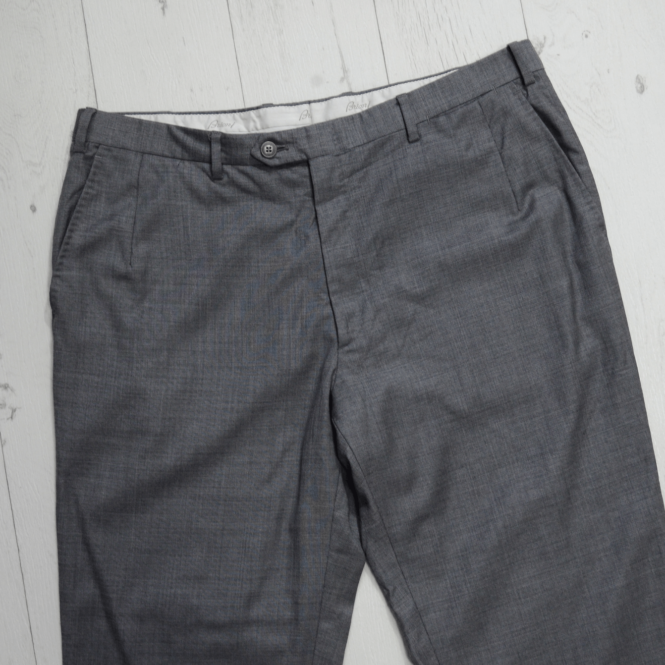 Brioni Brioni Cannes Pants Mens size 54R Wool Flat Front Trouser Size US 34 / EU 50 - 3 Thumbnail