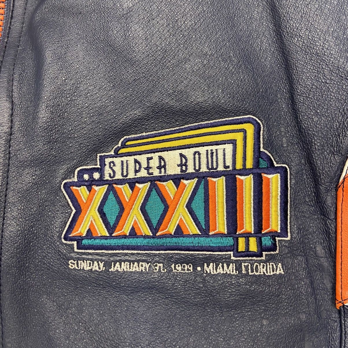 Vintage Vintage Denver Broncos Super Bowls XXXIII Leather Jacket Size US M / EU 48-50 / 2 - 4 Thumbnail