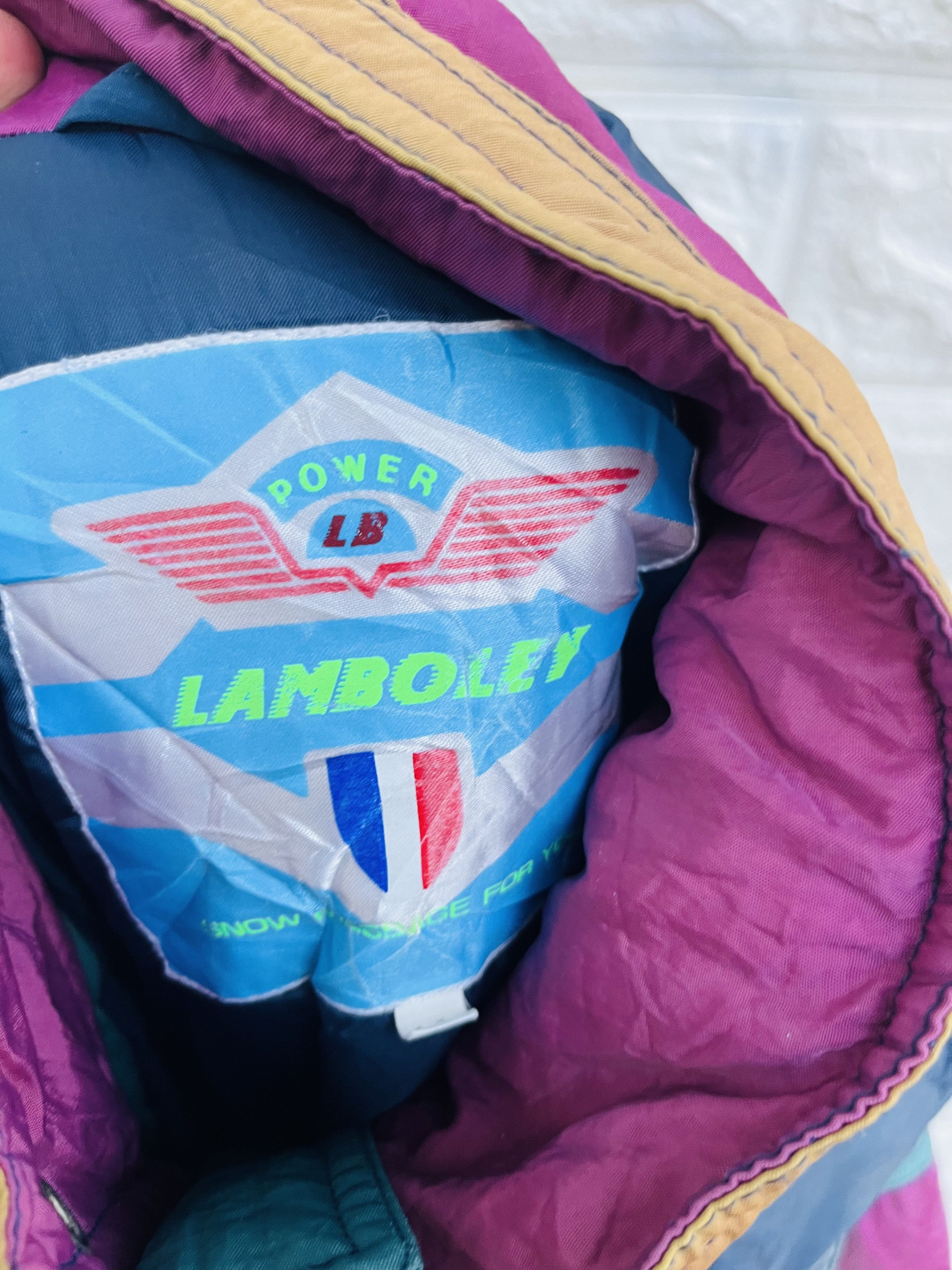 Japanese Brand Vintage Lamboley Multicolour Streetwear Style Ski Jacket Size US L / EU 52-54 / 3 - 11 Thumbnail