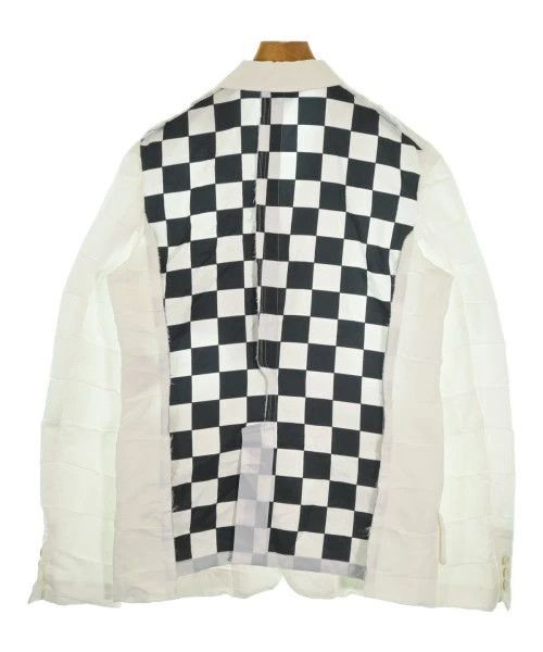 Comme des Garcons Black Jacket Back Check Tailored Polyester Size US M / EU 48-50 / 2 - 2 Thumbnail
