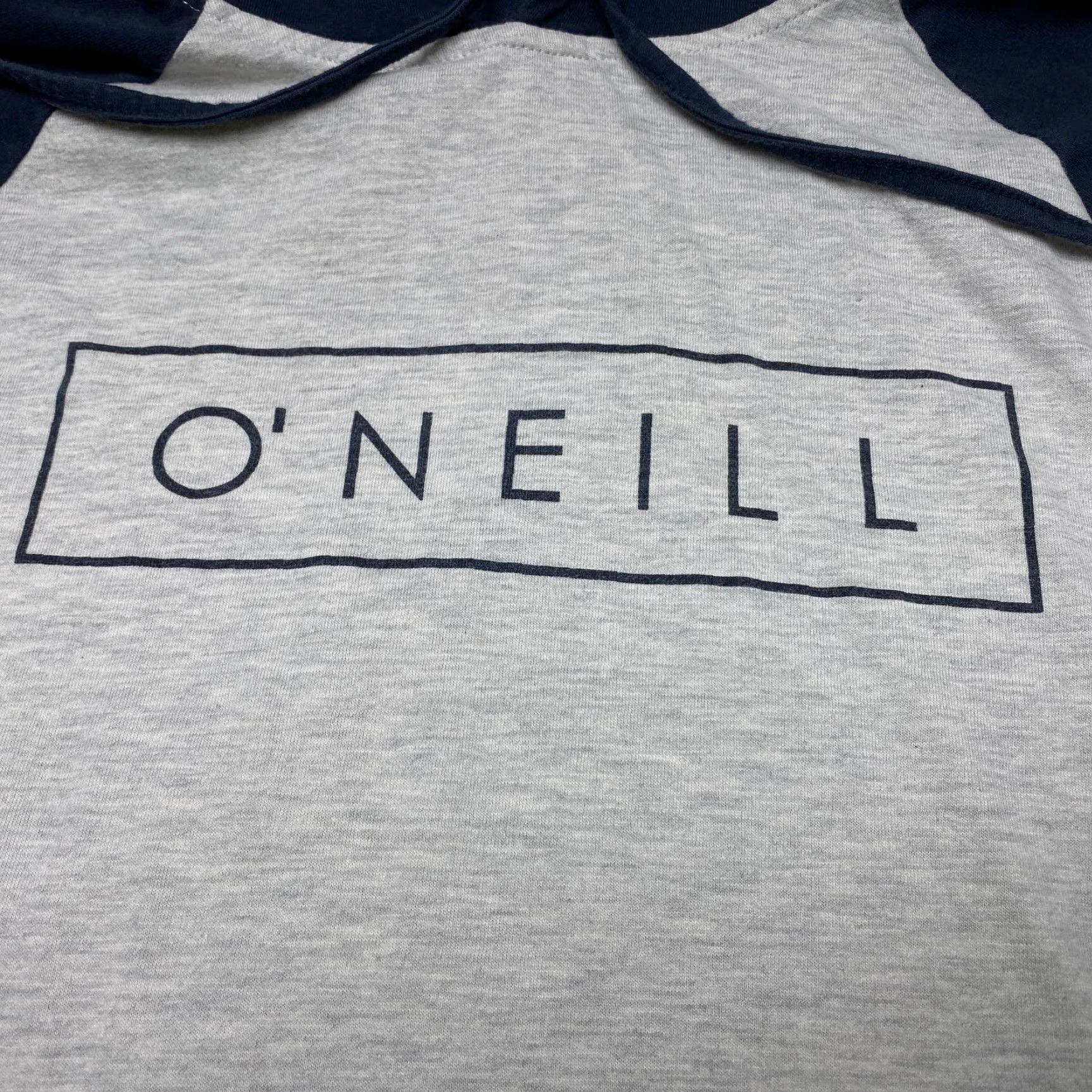 O'Neill O'Neill Hoodie Mens Medium Gray Blue Pullover Drawstring Skater Lightweight Crew Neck Pockets Logo Knit Cotton Polyester Sports Activewear Shirt Size US M / EU 48-50 / 2 - 6 Thumbnail
