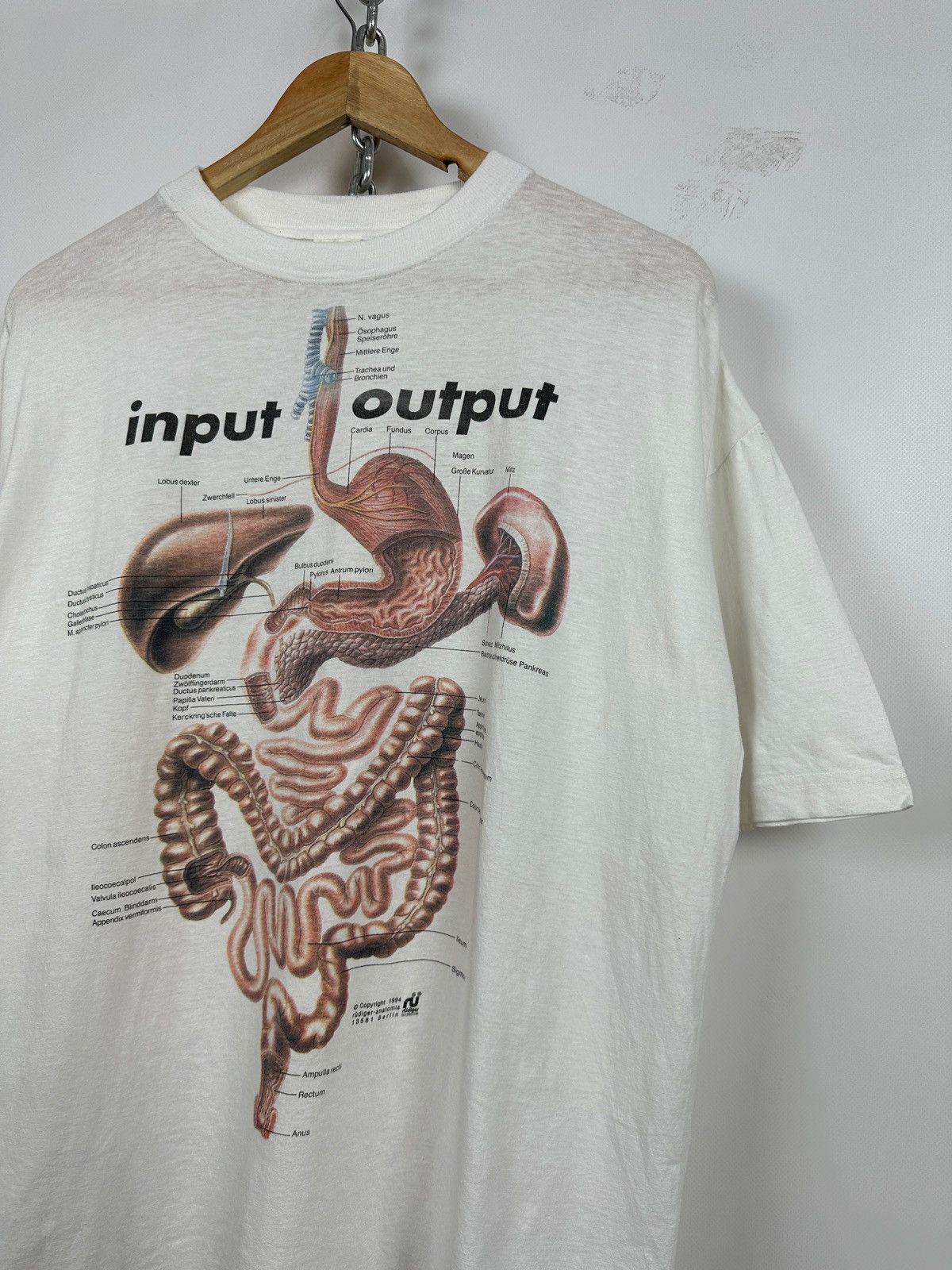 Vintage 1994 Vintage Input Output Anatomic Medical Digestive System Size US XL / EU 56 / 4 - 4 Thumbnail