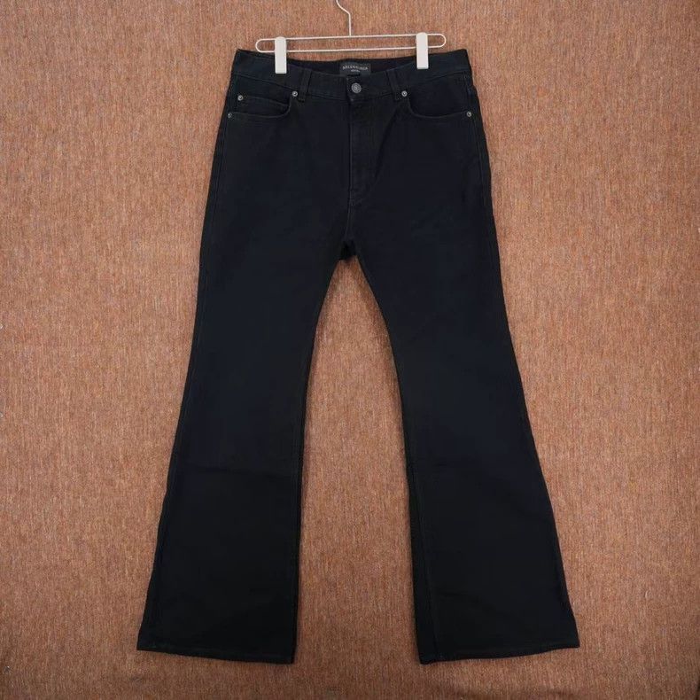 Balenciaga Balenciaga size S Black ragged denim pants Size 24" / US 00 / IT 34 - 1 Thumbnail