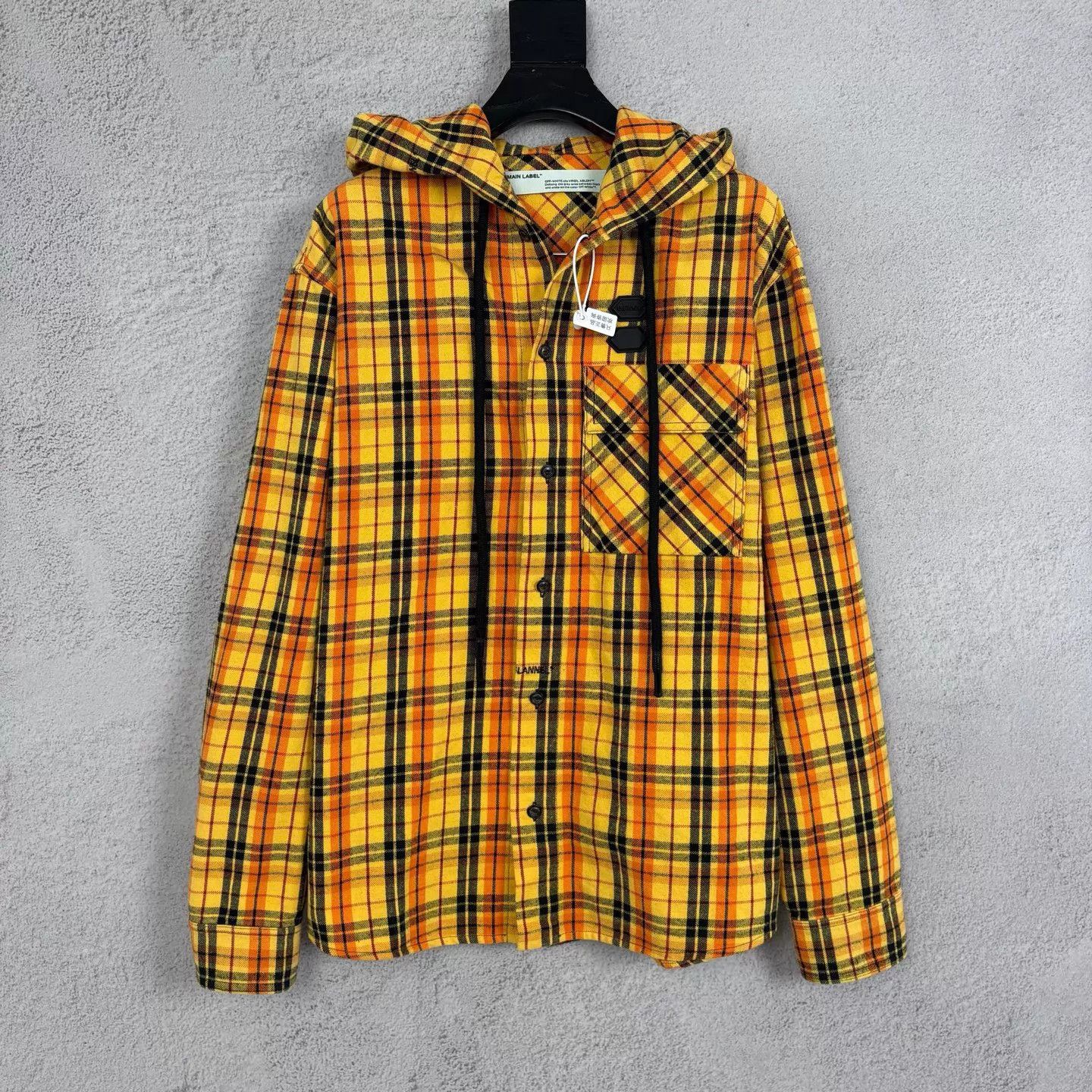 Off-White OFF-WHITE Gingham Arrow Hooded Shirt Jacket XS Size US XS / EU 42 / 0 - 1 Thumbnail