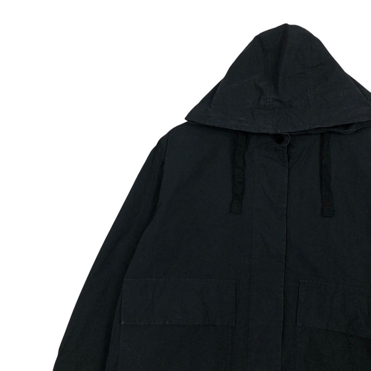 Margaret Howell 📌Rich Black Vintage Cropped Hoodie Jacket Chore MHL Size US M / EU 48-50 / 2 - 8 Thumbnail