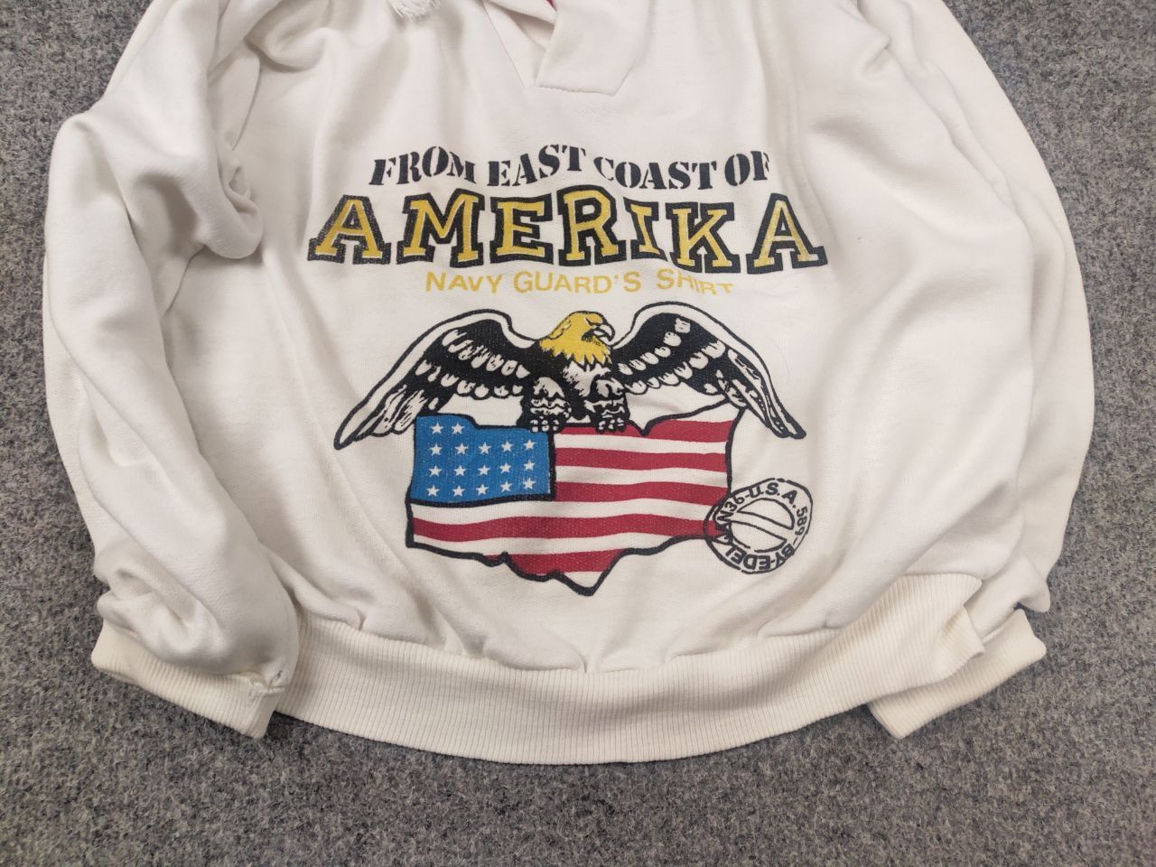 Vintage Vintage 70's From East Coast America Navy Guards Sweatshirt Size US M / EU 48-50 / 2 - 5 Thumbnail