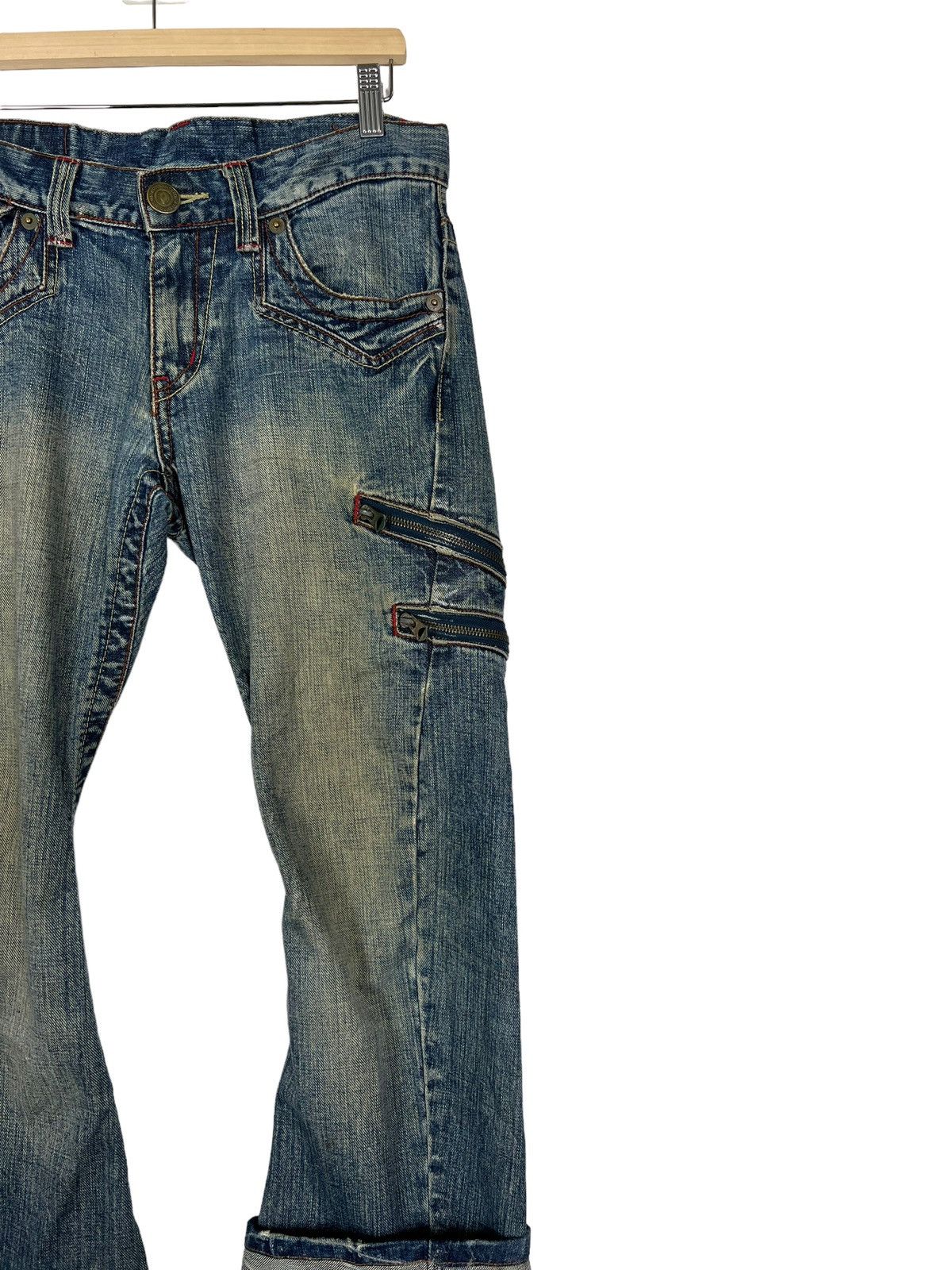 Japanese Brand 🔥 FLARE RATTLETRAP DYED ZIPPER Size US 33 - 10 Thumbnail