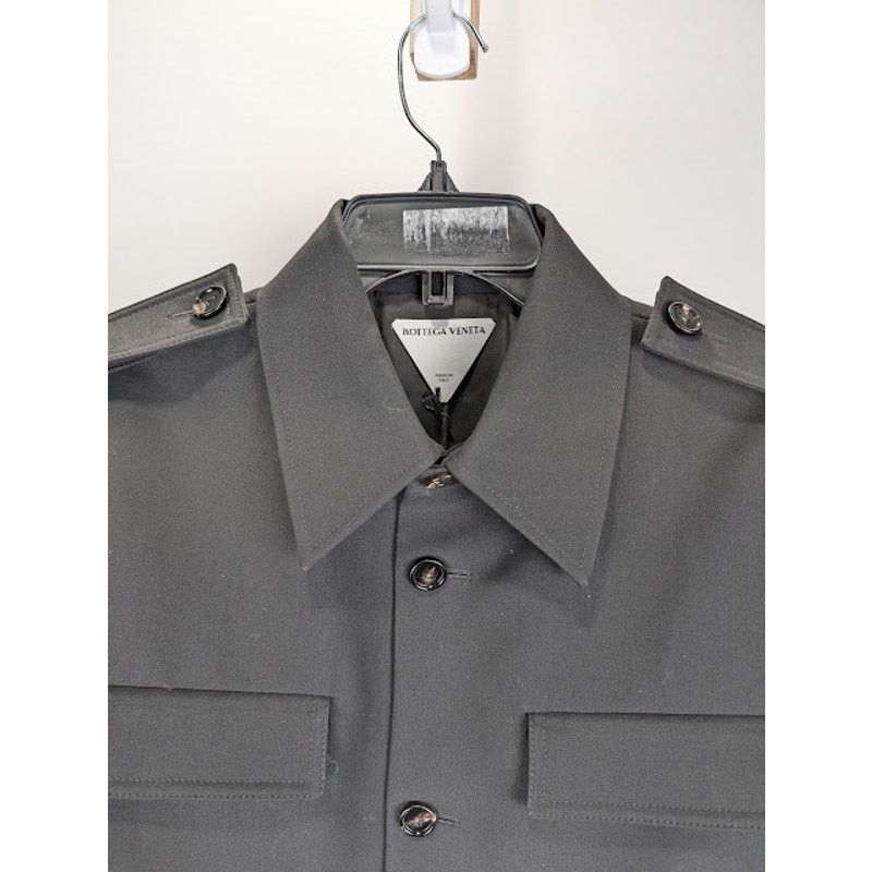 Bottega Veneta o1rshd1 Light Wool Twill Jacket in Black Size US S / EU 44-46 / 1 - 3 Thumbnail