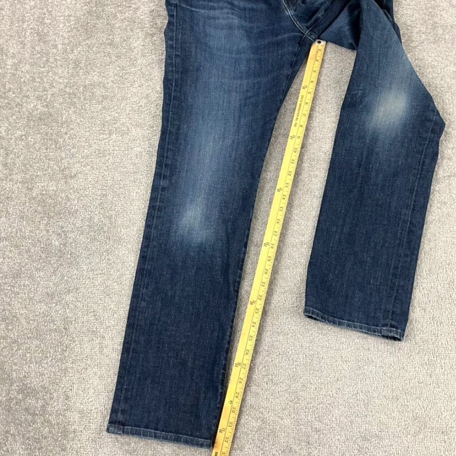 Denime AG Adriano Goldschmied Jeans Slim Straight Everett Mens 34x33 Blue Denim Size US 34 / EU 50 - 7 Thumbnail