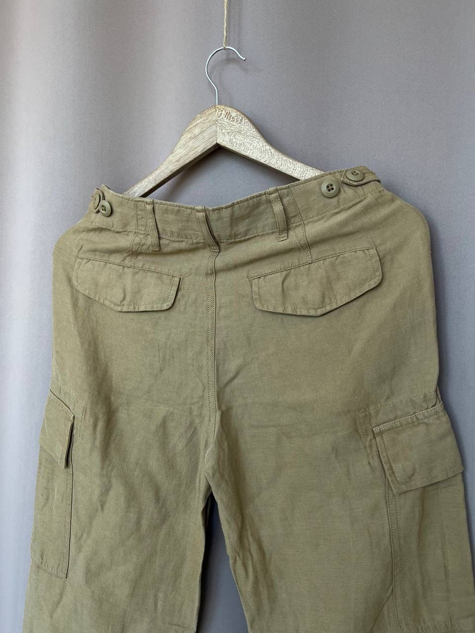Polo Ralph Lauren Polo Ralph Lauren Silk-Linen Cargo Pants Womens Size 2 or S Size 26" / US 2 / IT 38 - 8 Thumbnail
