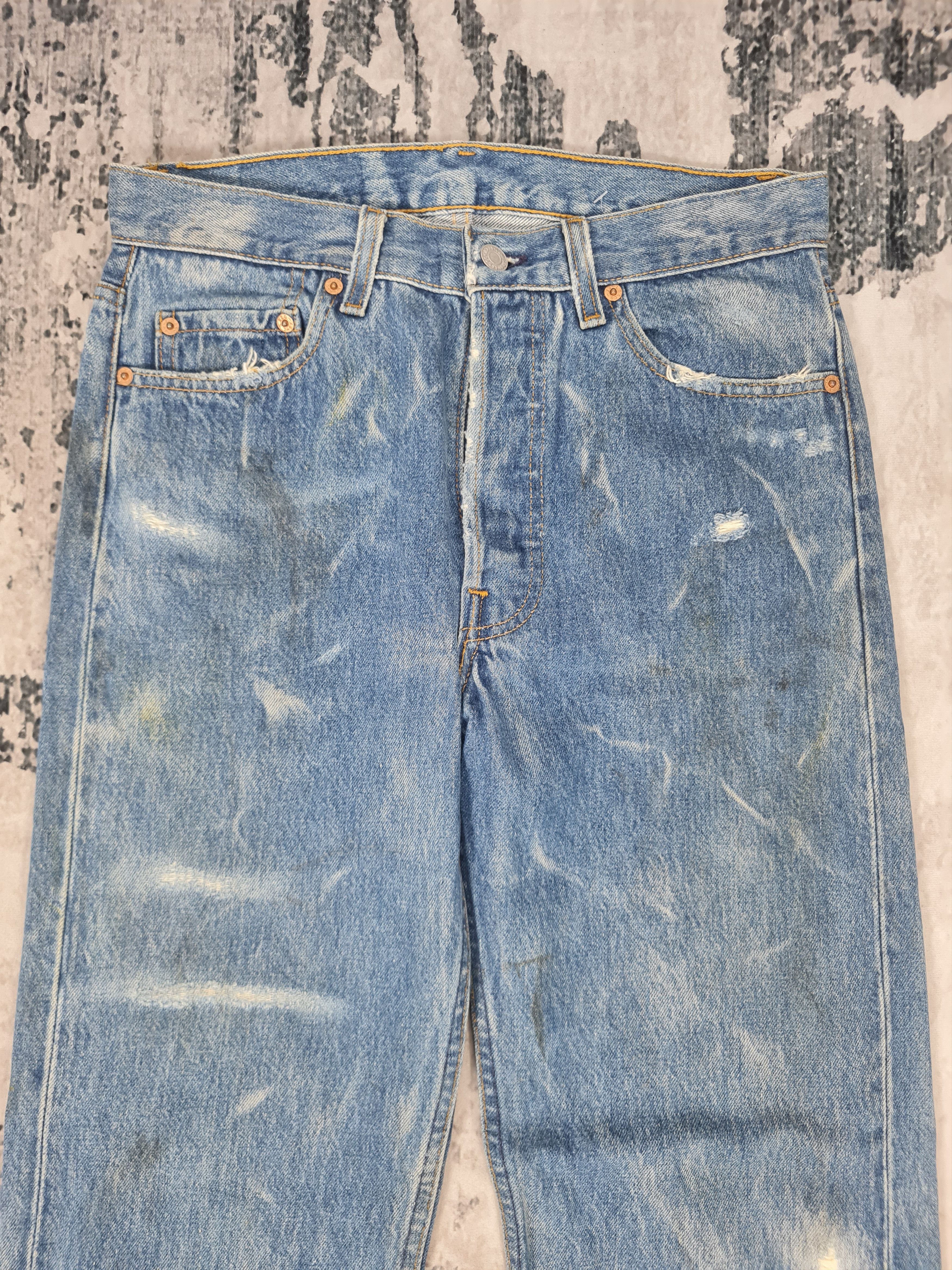 Levi's Vintage Clothing Vtg 90's LEVIS 501 Bleach Design Rust Jeans L0403 Size 30X31 Size US 30 / EU 46 - 8 Thumbnail