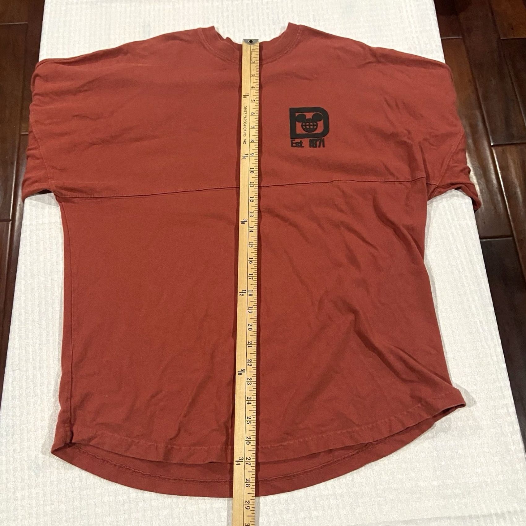 Disney Disney Walt Disney World Red Long Sleeve Spirit Jersey Adult M Puff Print Shirt Size US M / EU 48-50 / 2 - 5 Thumbnail