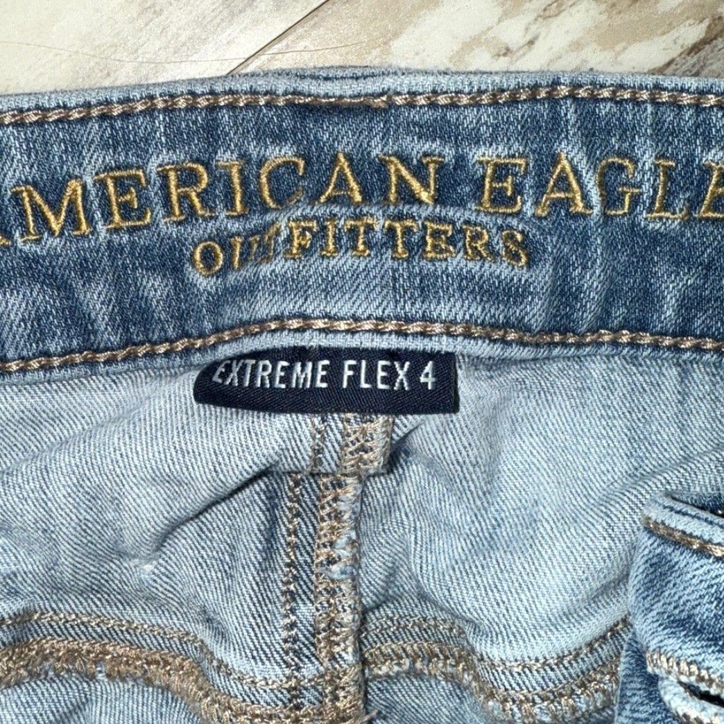 American Eagle Outfitters American Eagle Outfitters Jeans 32X30 Men Blue Distressed Denim 4 Pair Extreme Flex Straight Inseam 30 - Holes Stains Wear Size US 32 / EU 48 - 7 Thumbnail