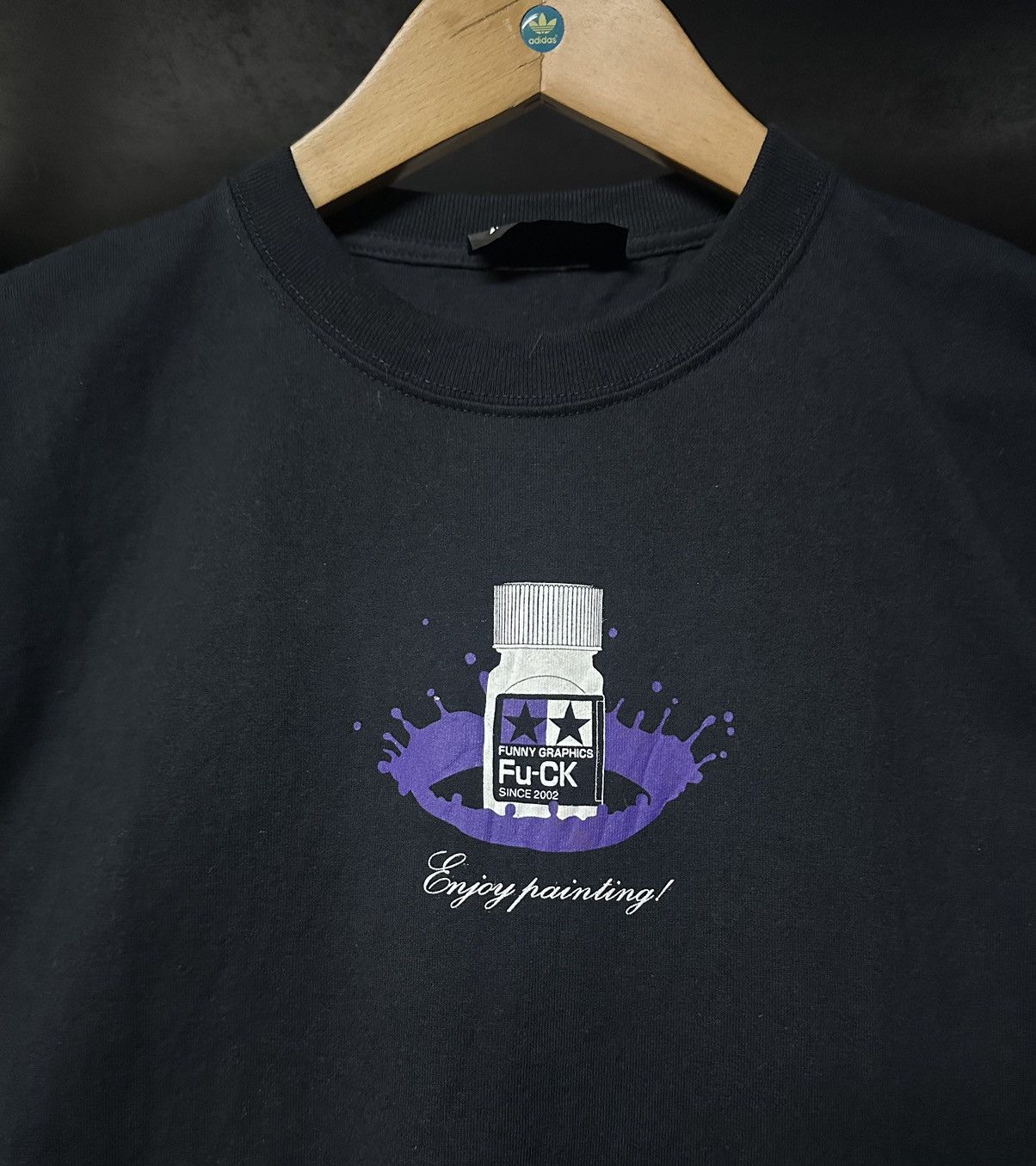 Vintage Fuck Canter Logo Funny Ghaphics Japan Tee, image size:1204x1356