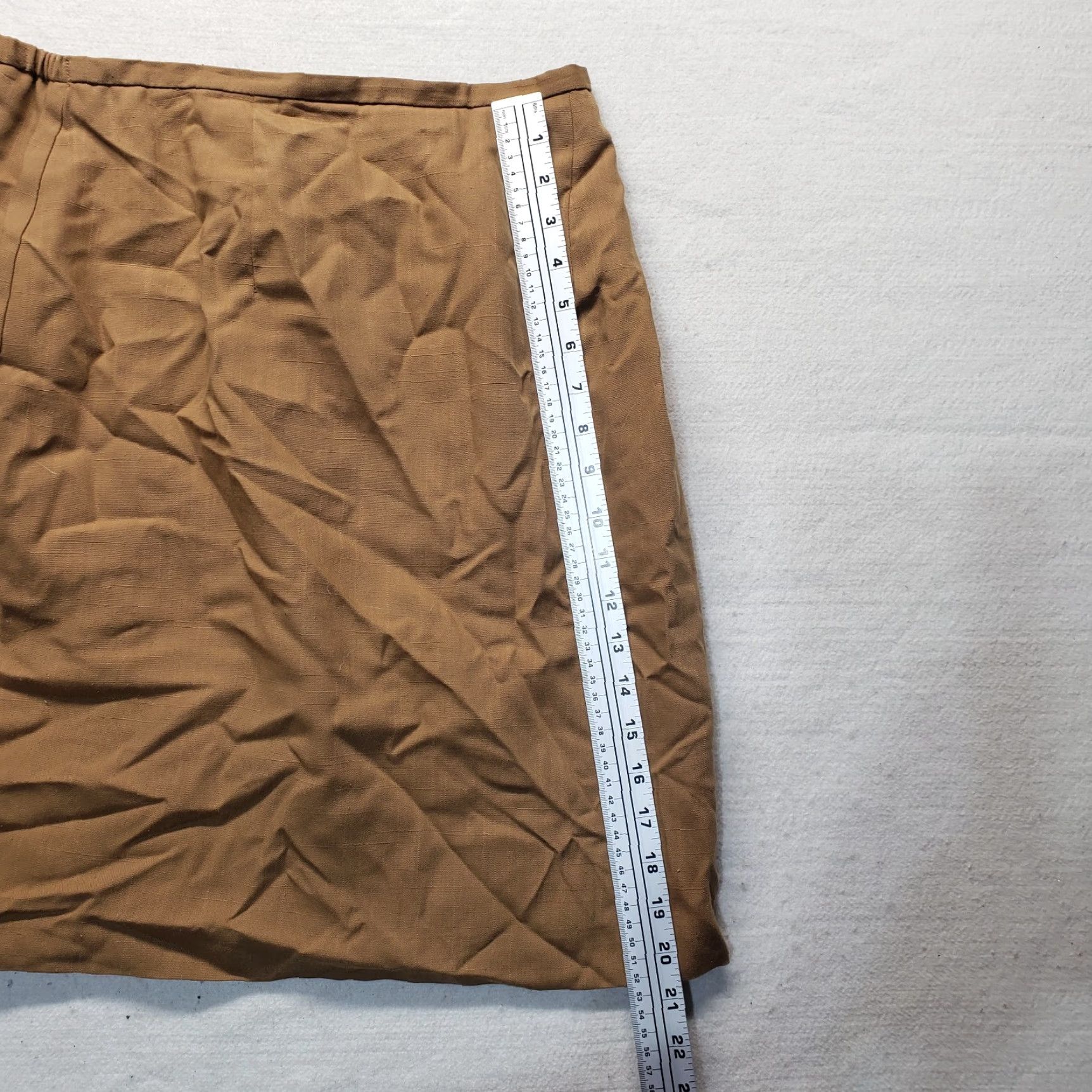 Worthington Worthington Skirt Knee Length Brown Lined A-Line Career Adult Womens 12 Zip Regular Modern 90s Size 34" / US 12 / IT 48 - 4 Thumbnail