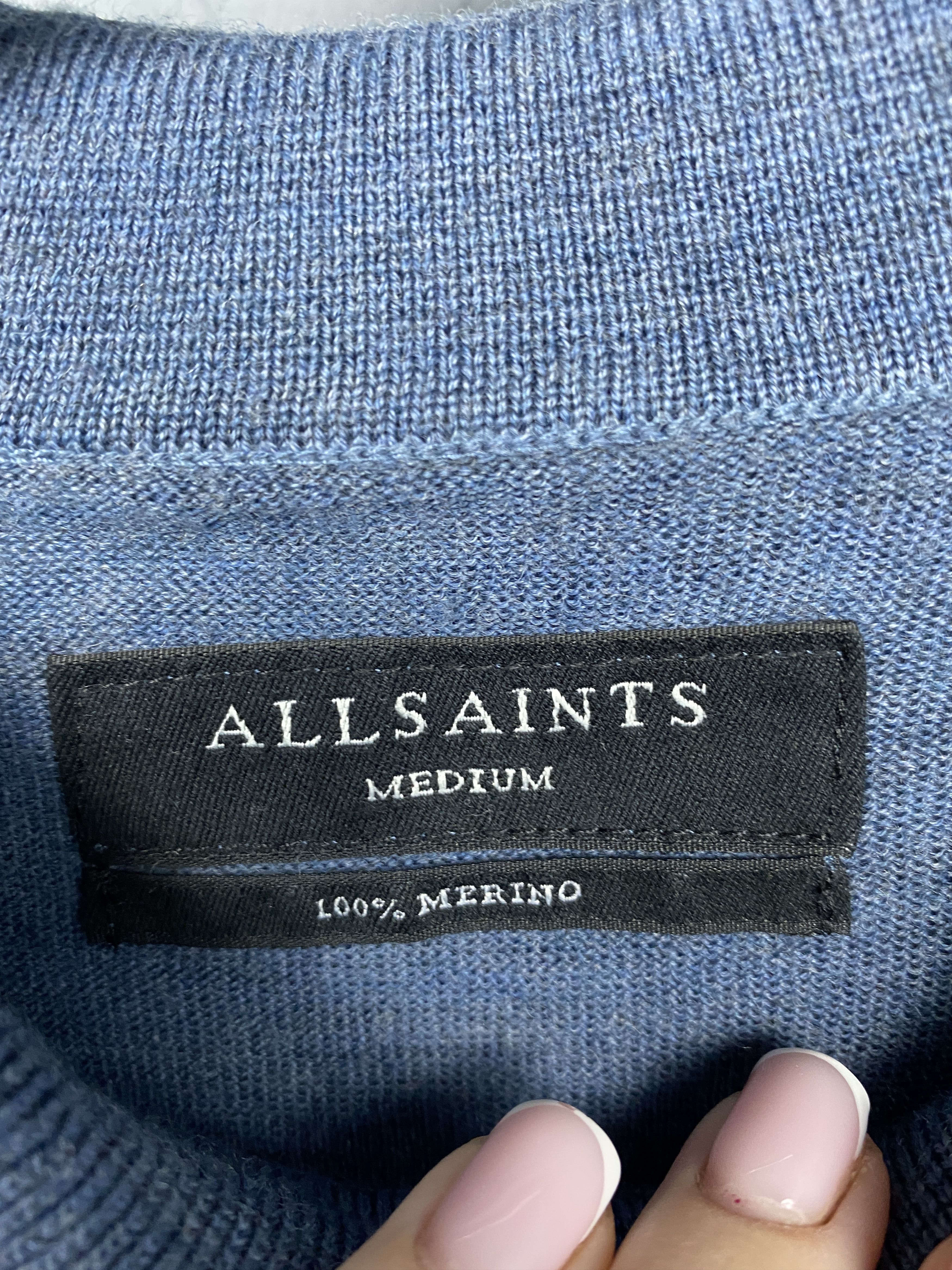 Allsaints AllSaints Mens Mode Merino Wool Sweater Size US M / EU 48-50 / 2 - 4 Thumbnail