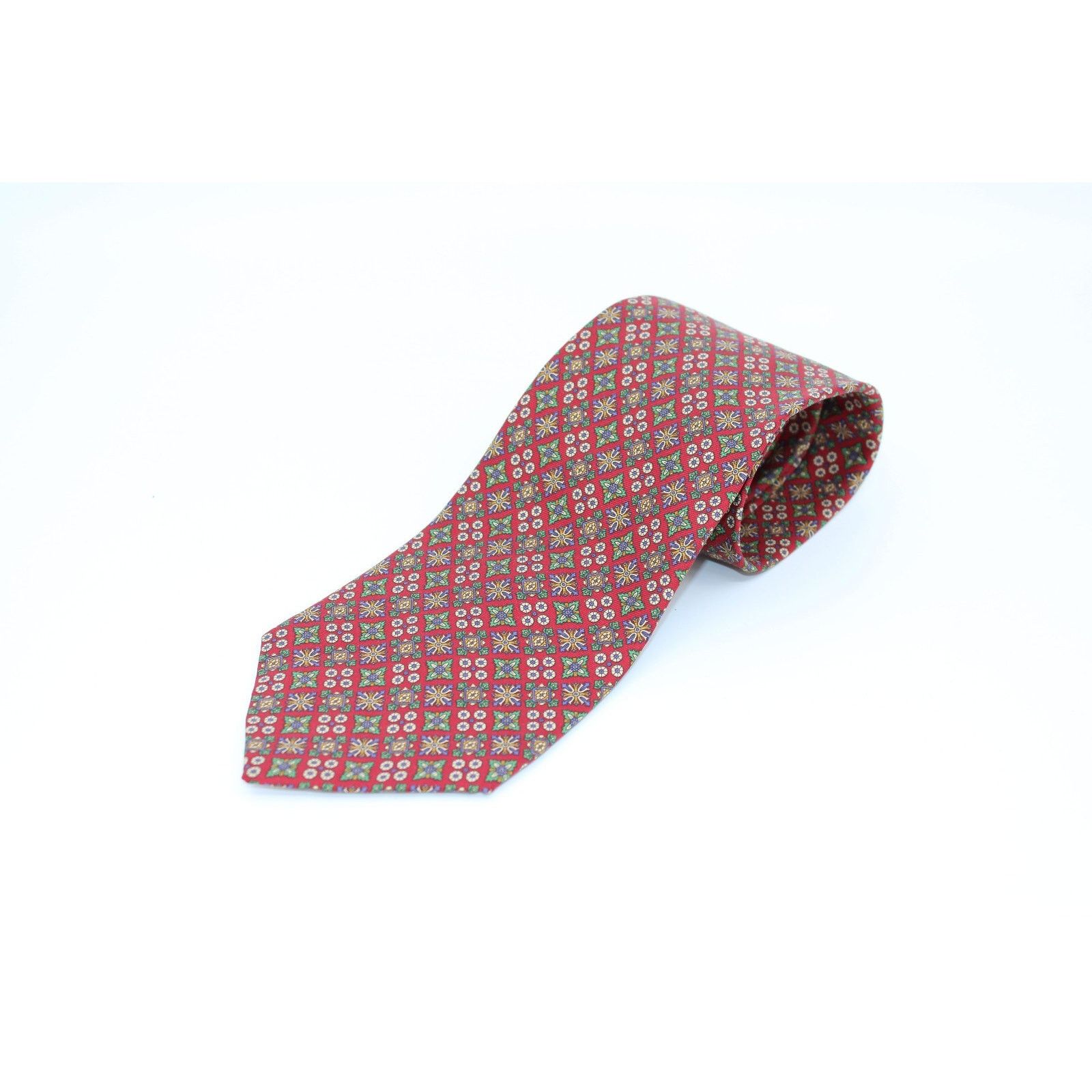 Dior Vintage CHRISTIAN DIOR Abstract Ditsy Print Silk Tie USA Size ONE SIZE - 1 Thumbnail