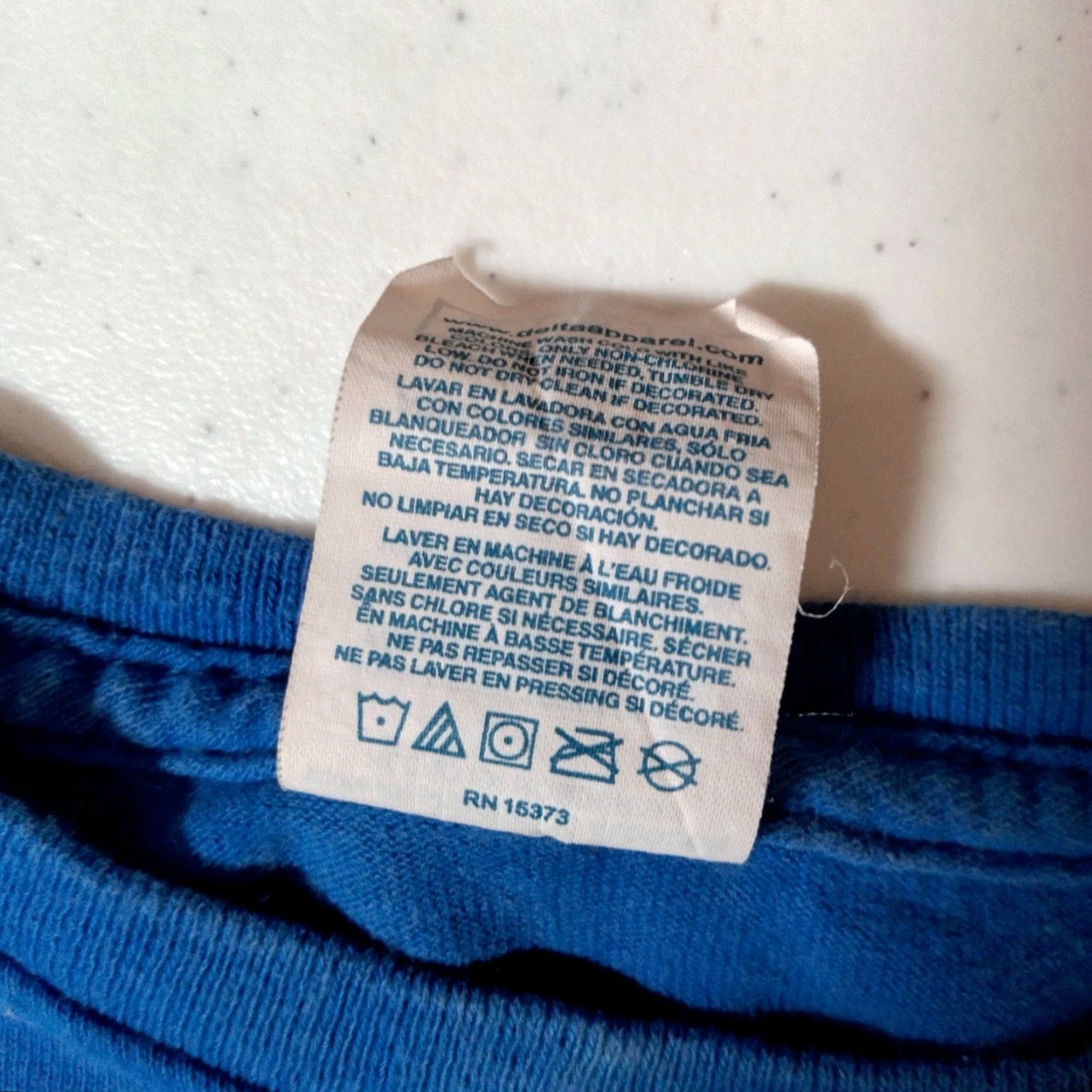 Vintage VINTAGE McDonald's Graphic Crop Top Women Medium Blue Bleach Dyed 90s Fast Food Casual Shirt Size M / US 6-8 / IT 42-44 - 7 Thumbnail