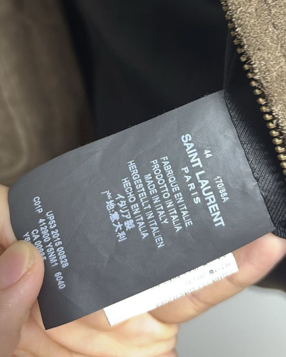 Saint Laurent Paris Saint Laurent Paris Hedi Slimane Suede Jacket Brown Size US S / EU 44-46 / 1 - 4 Thumbnail